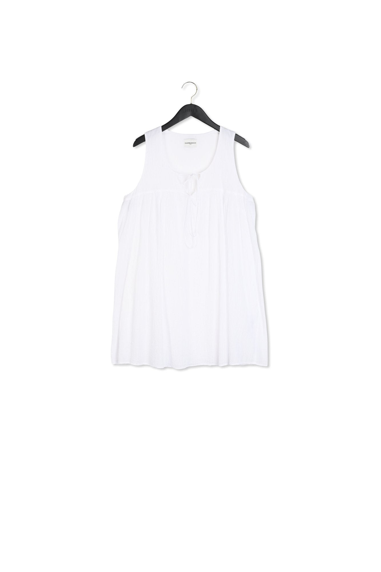 robe courte froncé éécru Faume - seconde main