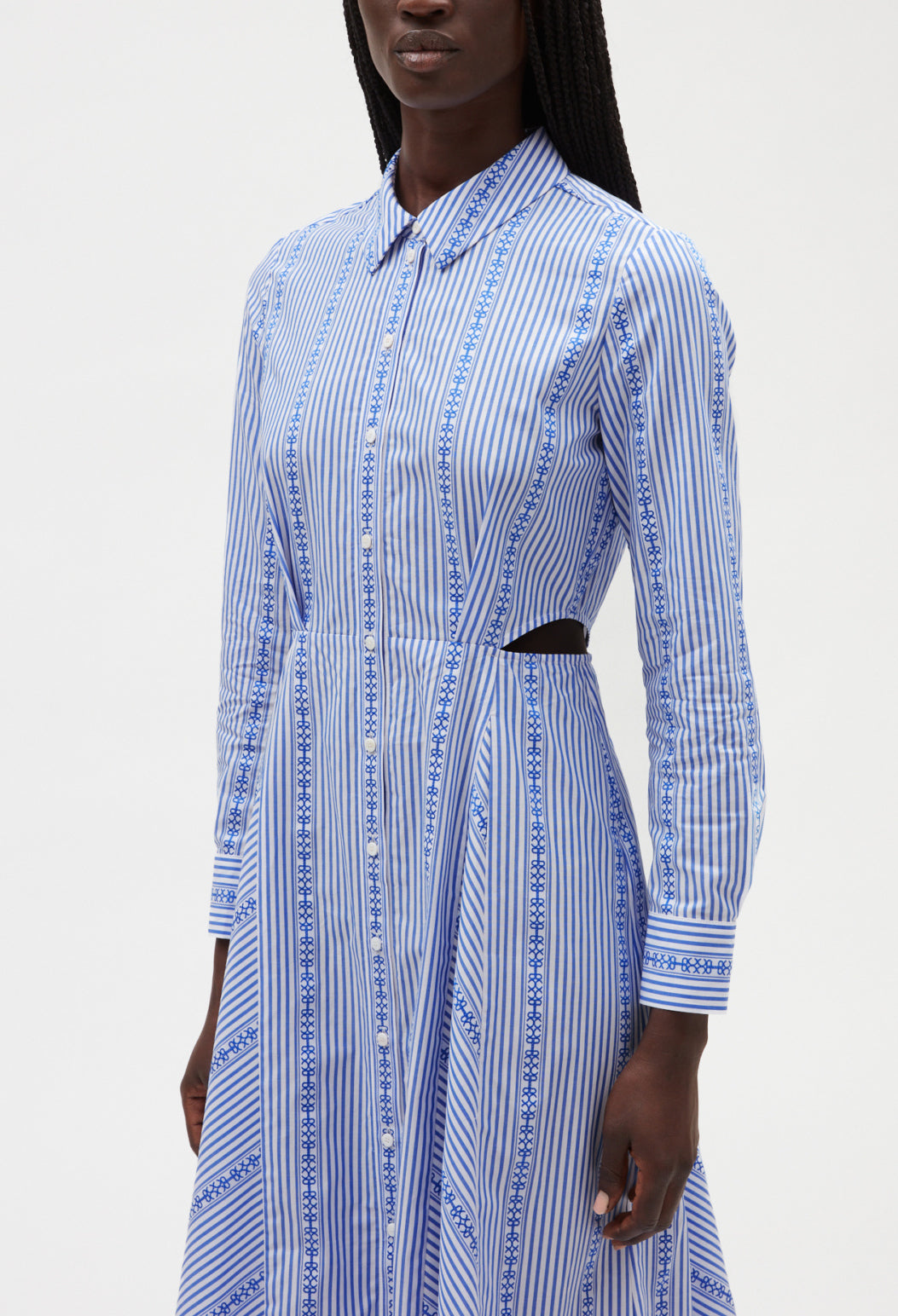 Robe chemise midi bleu ciel Faume - seconde main