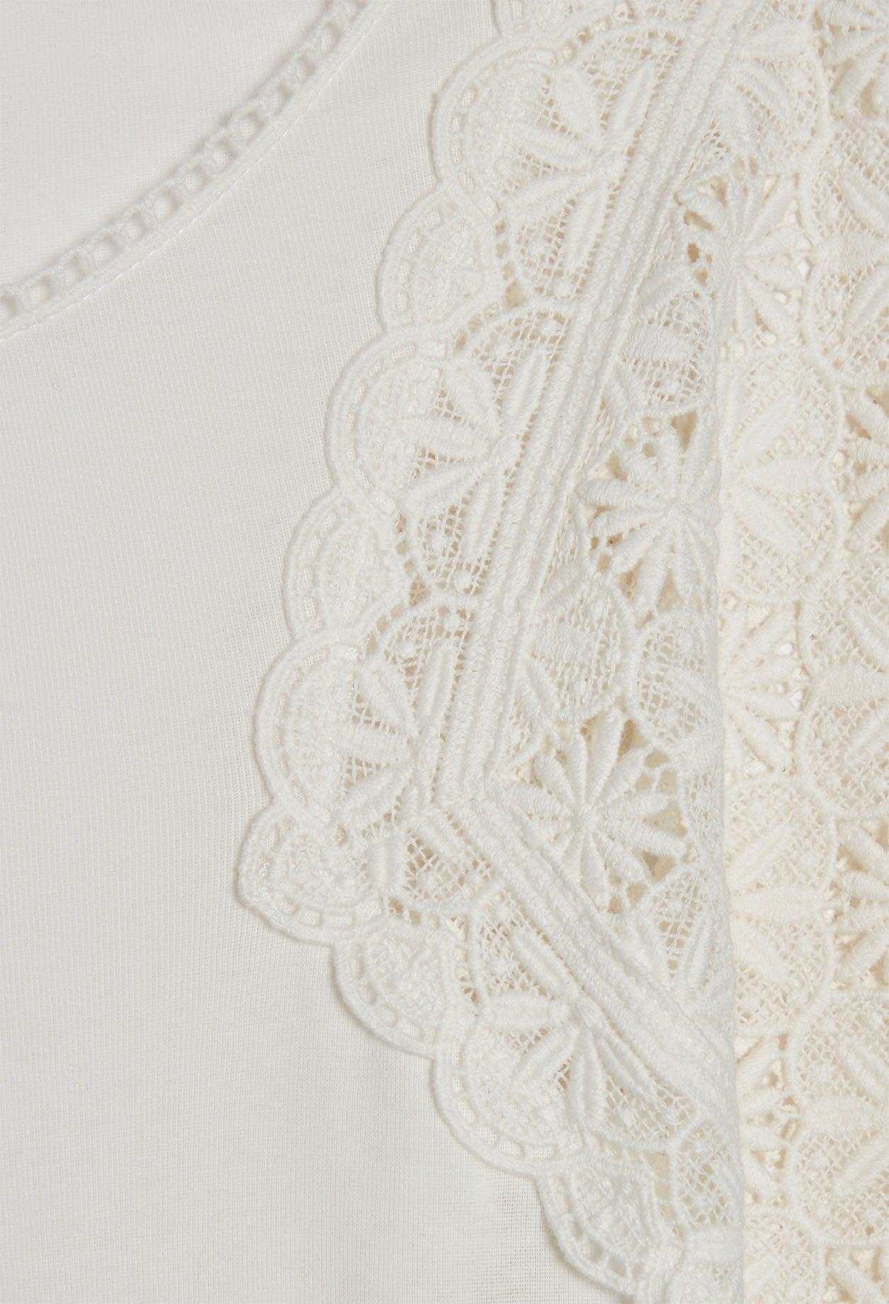 T-shirt manches guipure Faume - seconde main
