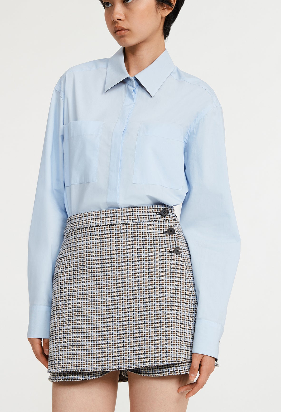 Jupe short portefeuille à motifs Faume - seconde main