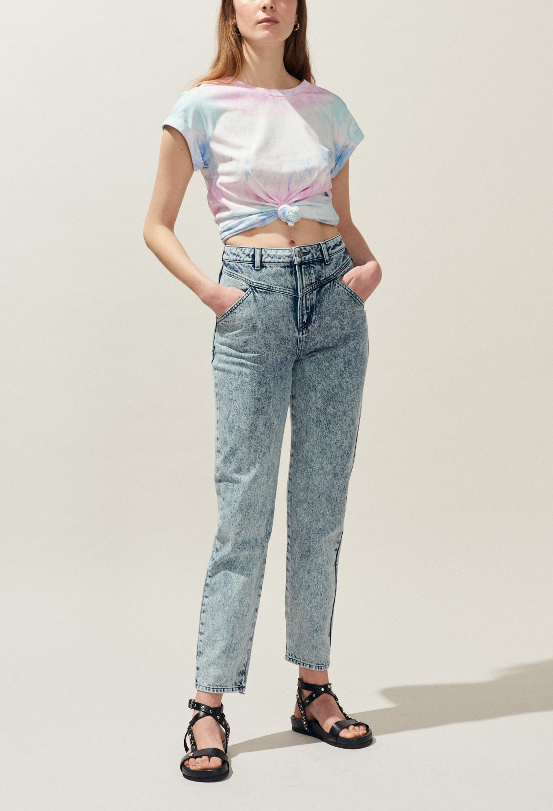 Jean mom tie&dye Faume - seconde main