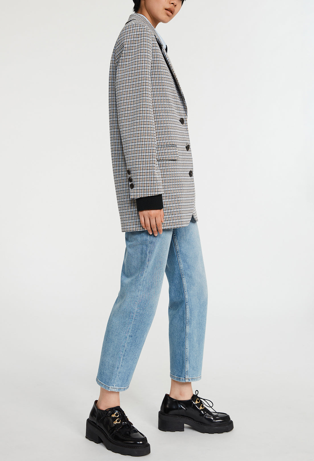 Veste à carreaux tailleur Faume - seconde main