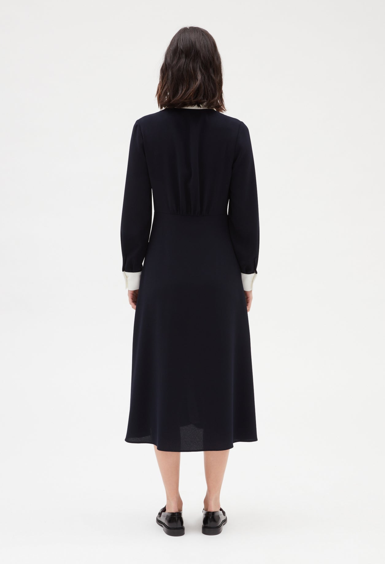 Robe midi marine Faume - seconde main