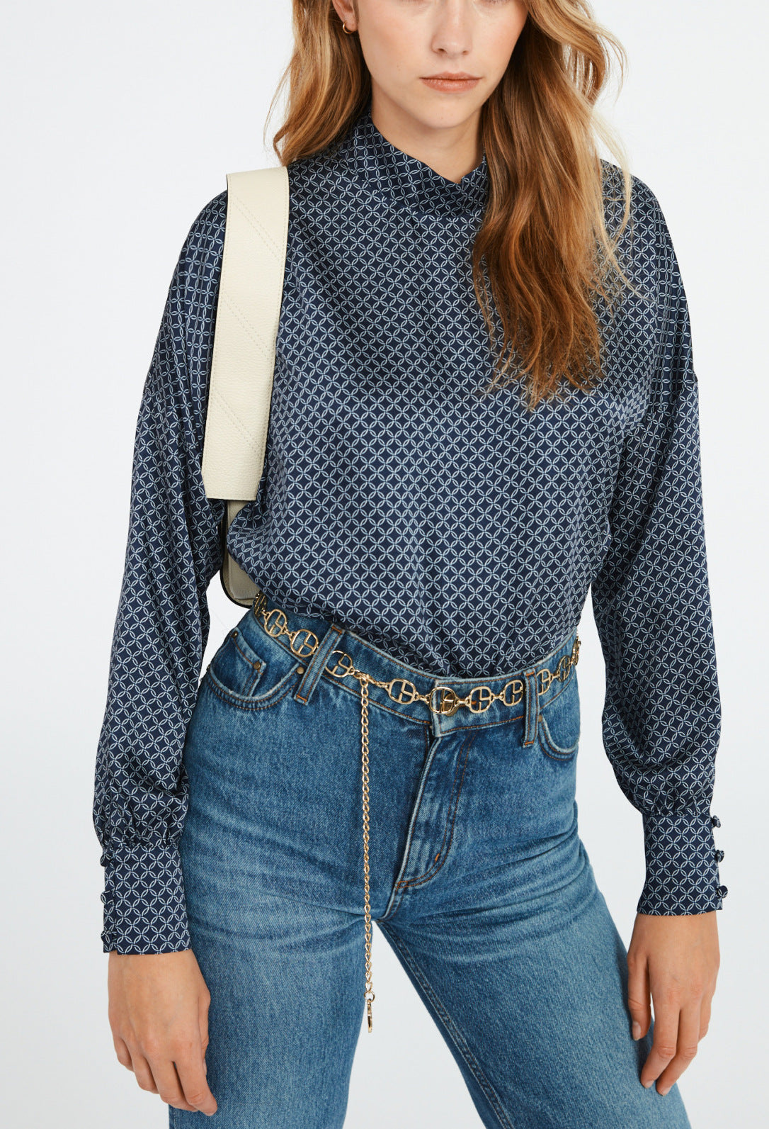 Blouse imprimé géométrique Faume - seconde main