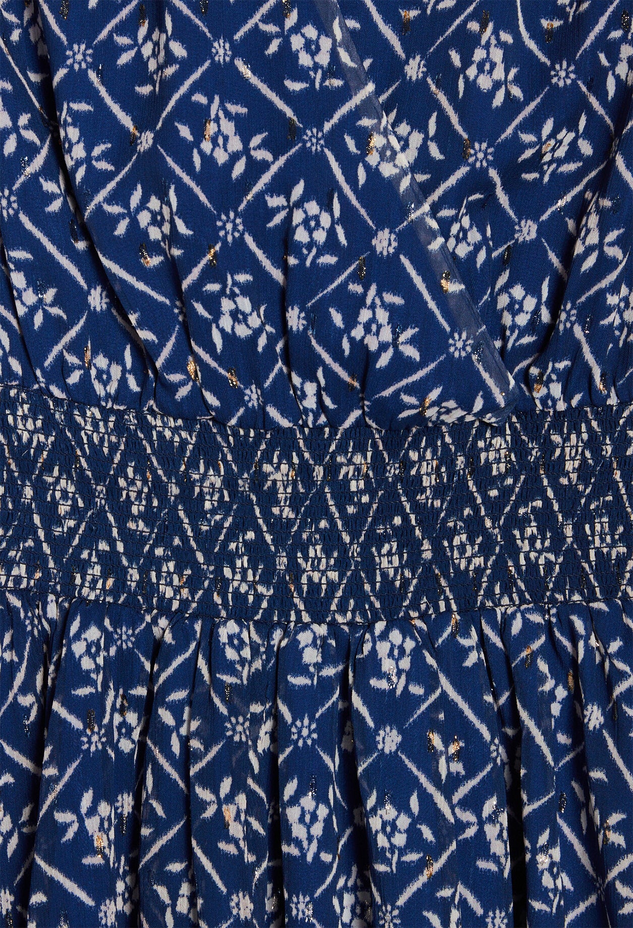 Robe courte à motif floral Faume - seconde main