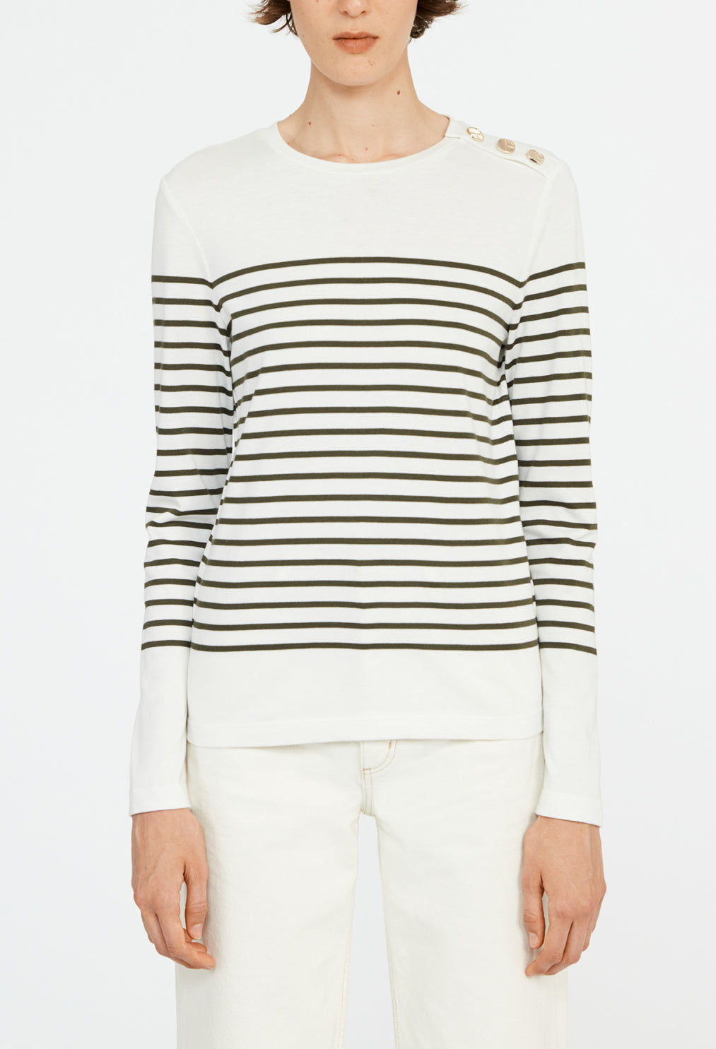 T-shirt marinière à bouton Faume - seconde main