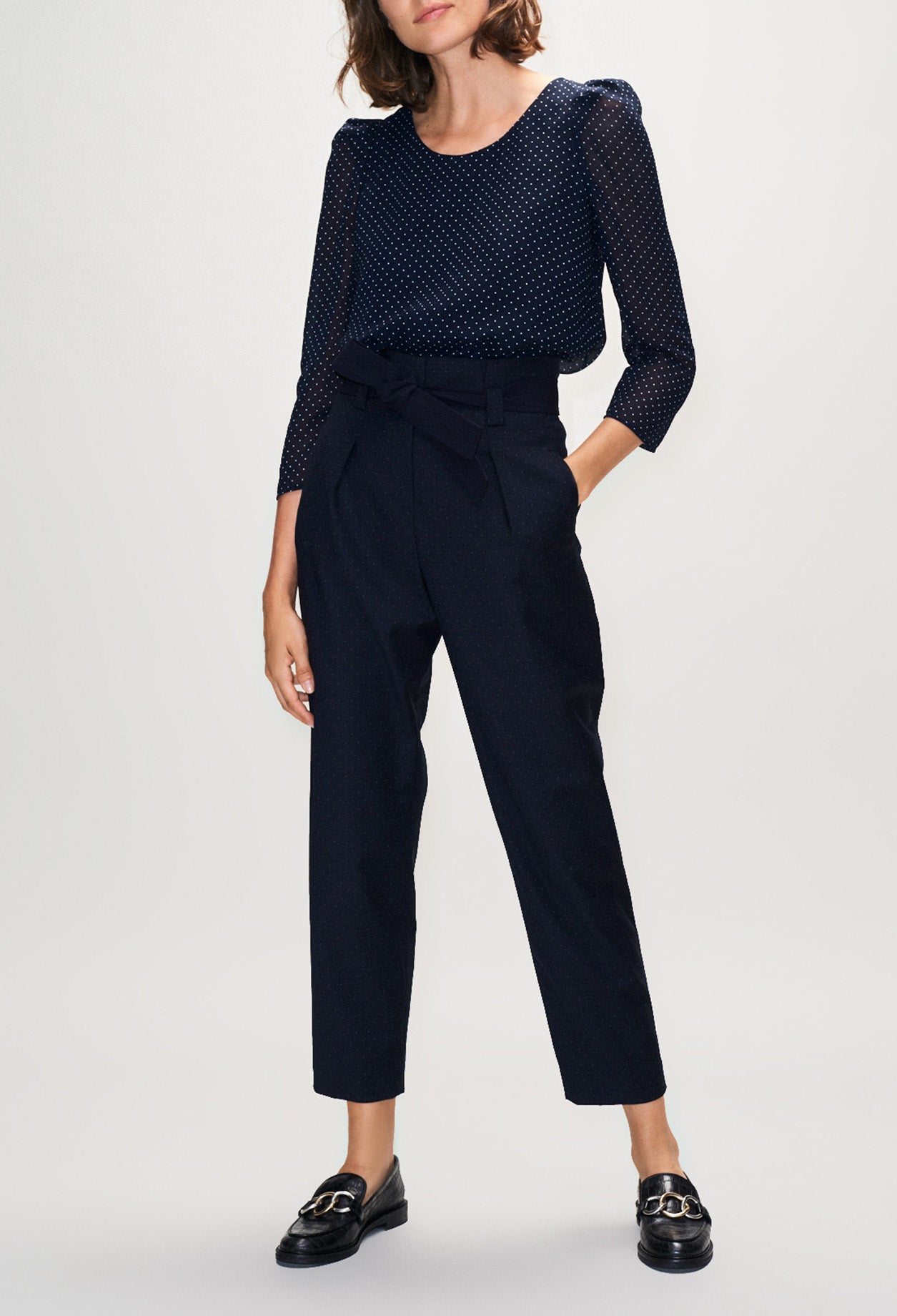 Top banc à pois Faume - seconde main