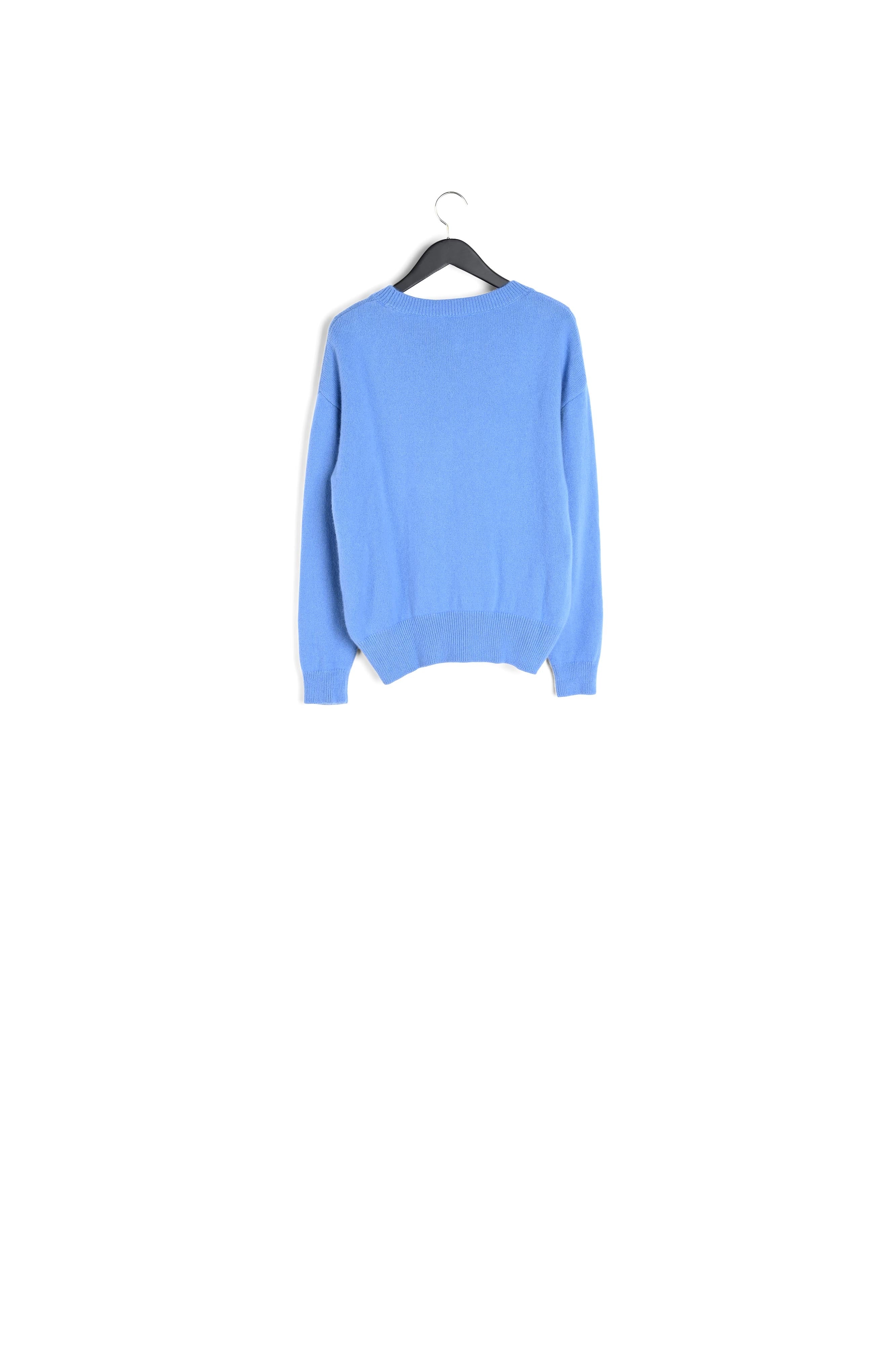 Pull bleu 100% cachemir Faume - seconde main