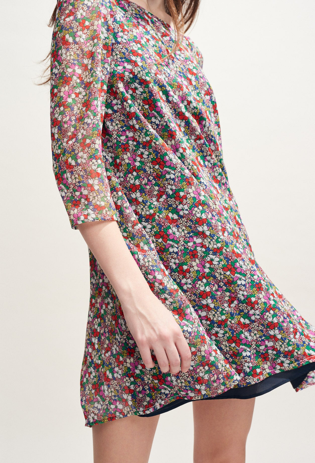 Robe RIFIFI imprimé petites fleurs Faume - seconde main