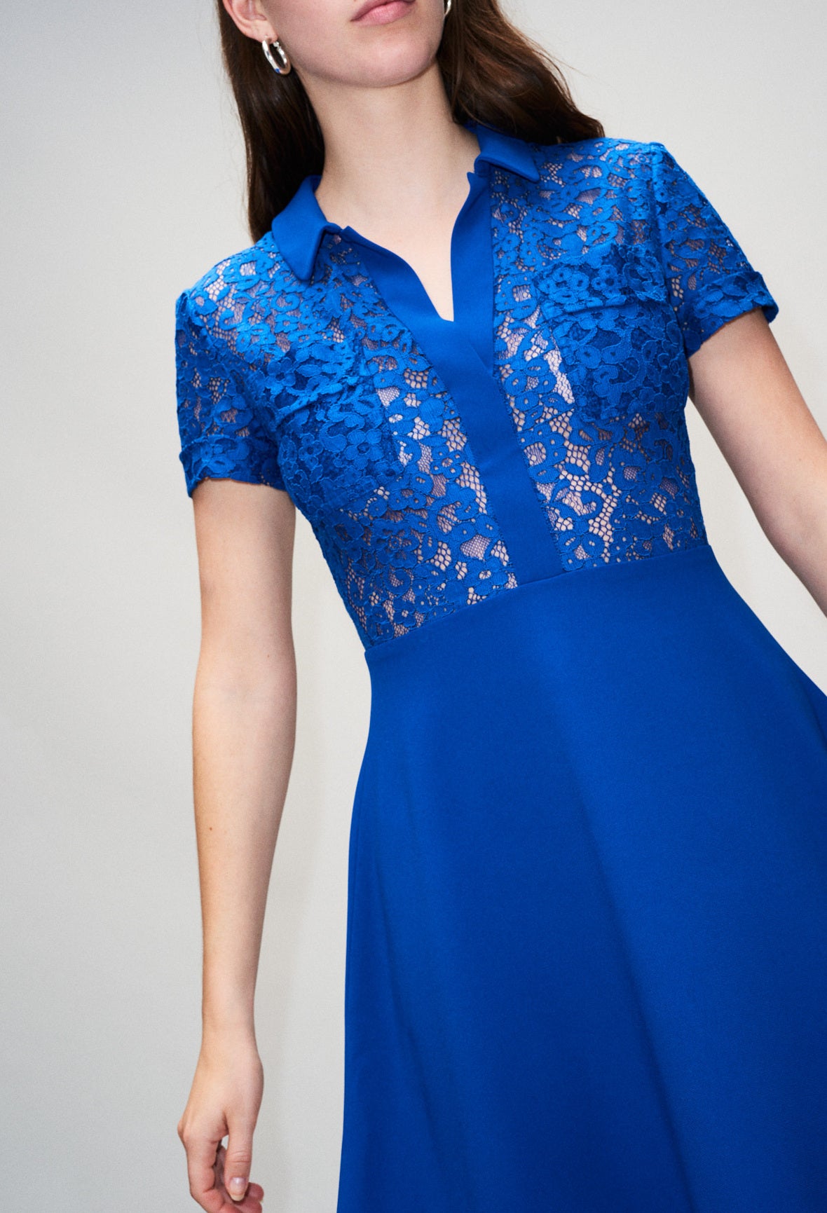 Robe dentelle bi-matière Faume - seconde main