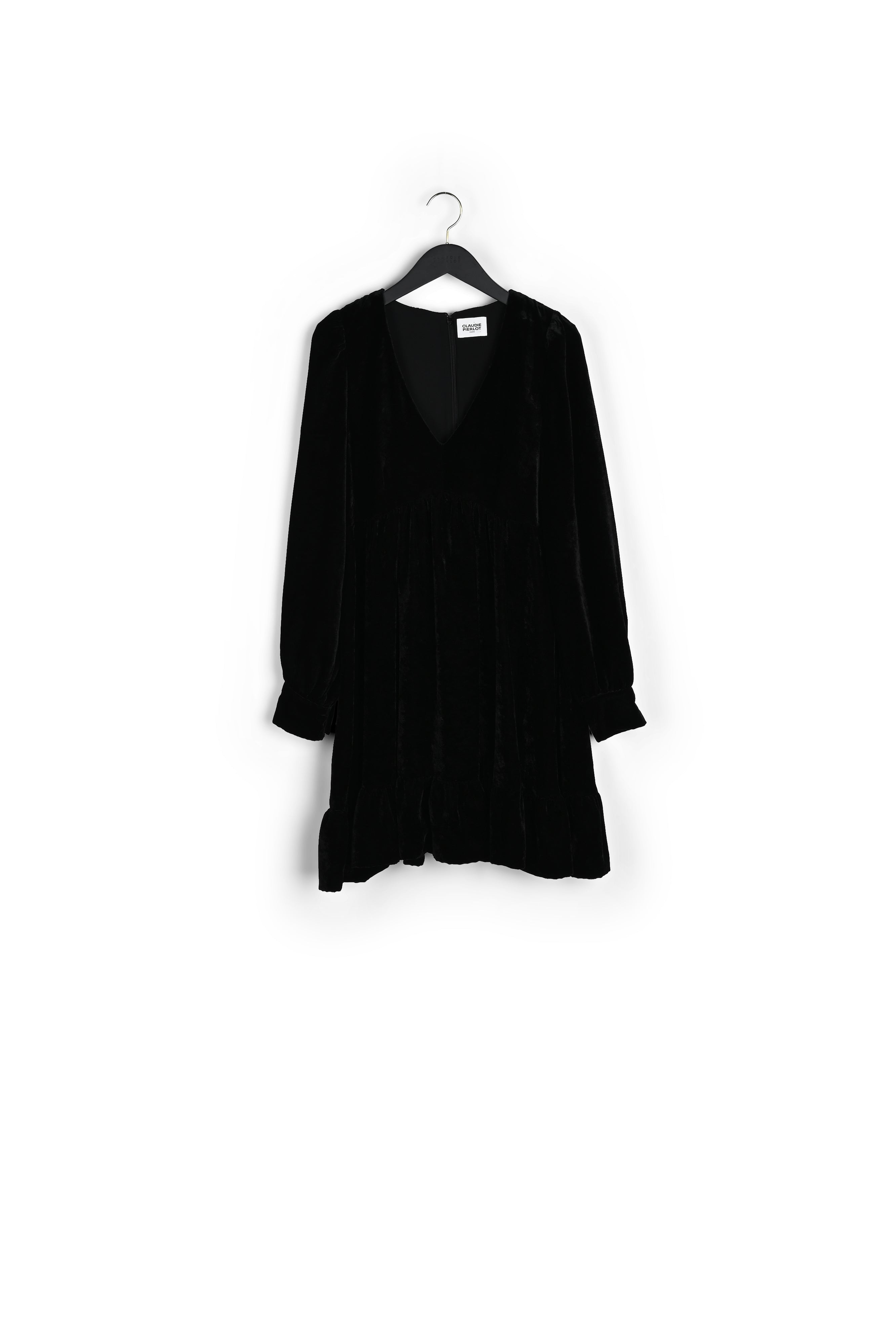 Robe courte velours noir Faume - seconde main