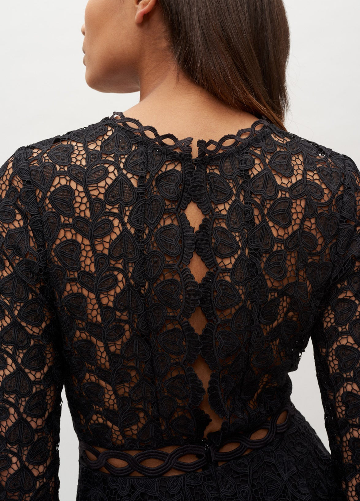 Robe courte en dentelle Faume - seconde main