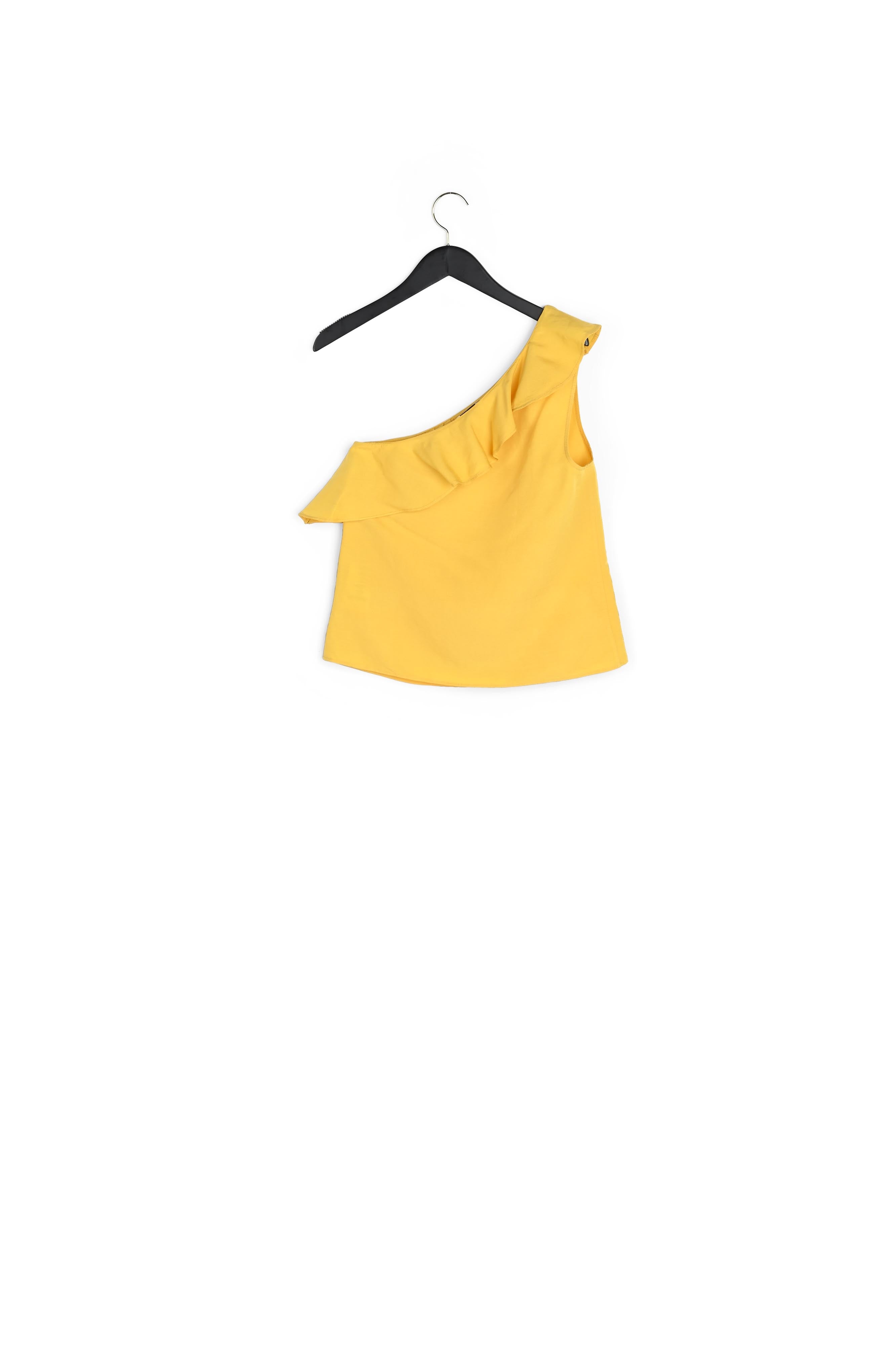 Top asymétrique jaune Faume - seconde main