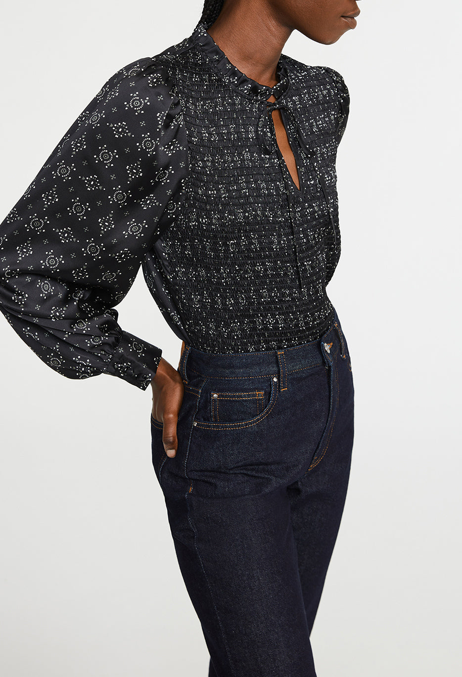 Top à motifs Faume - seconde main