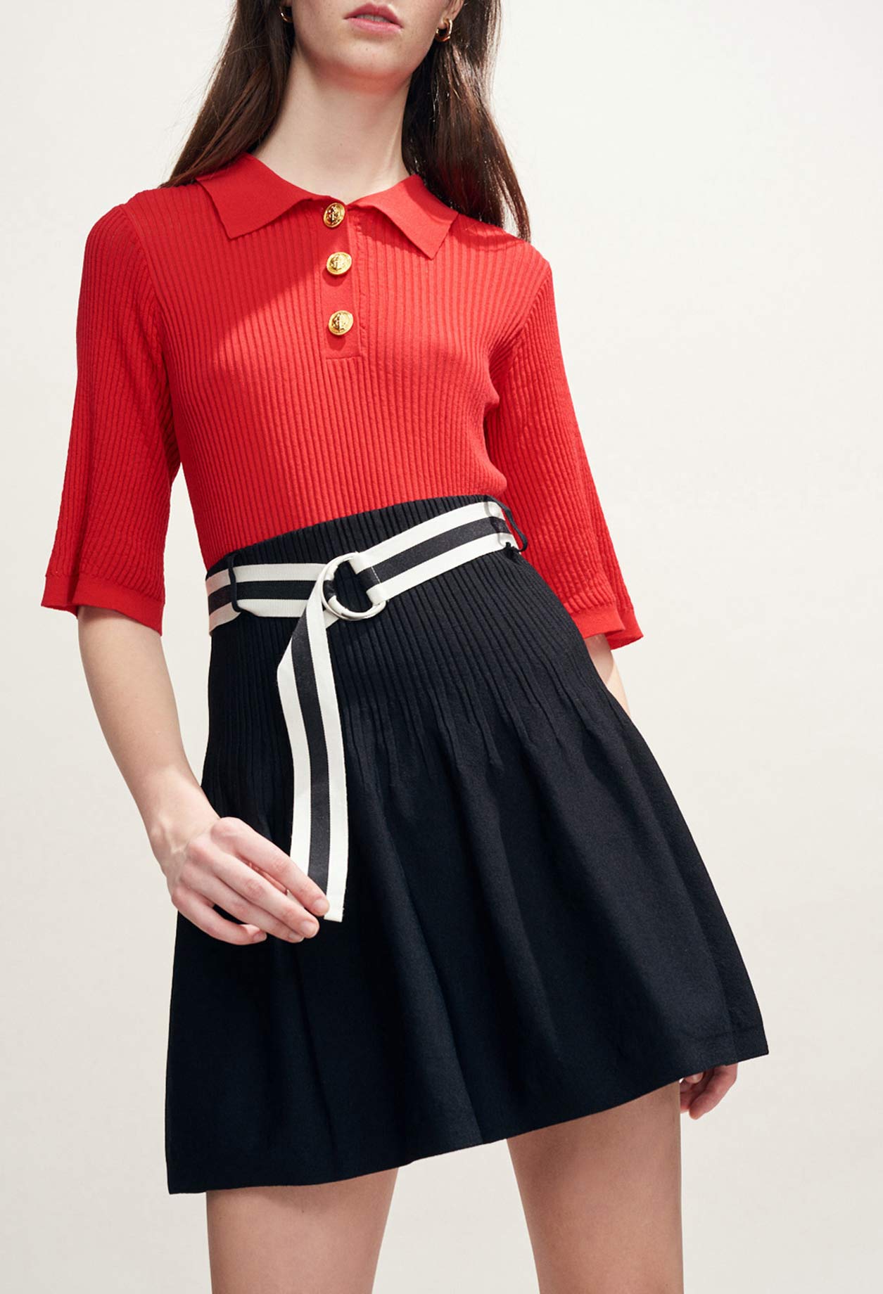 Jupe en maille ceinturée Faume - seconde main