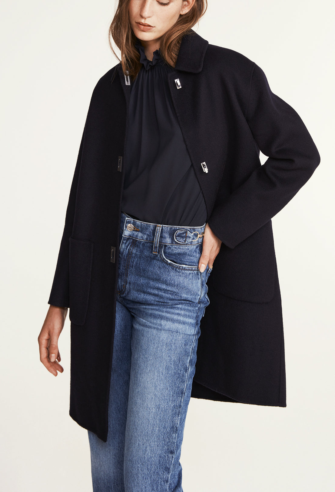 Blouse à col victorien Faume - seconde main