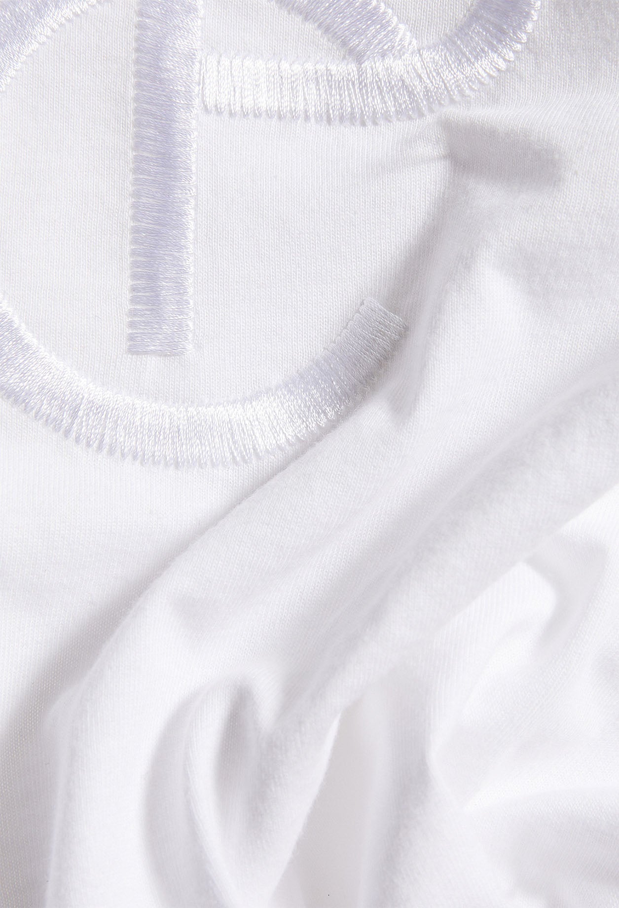 T-shirt brodé en coton bio Faume - seconde main