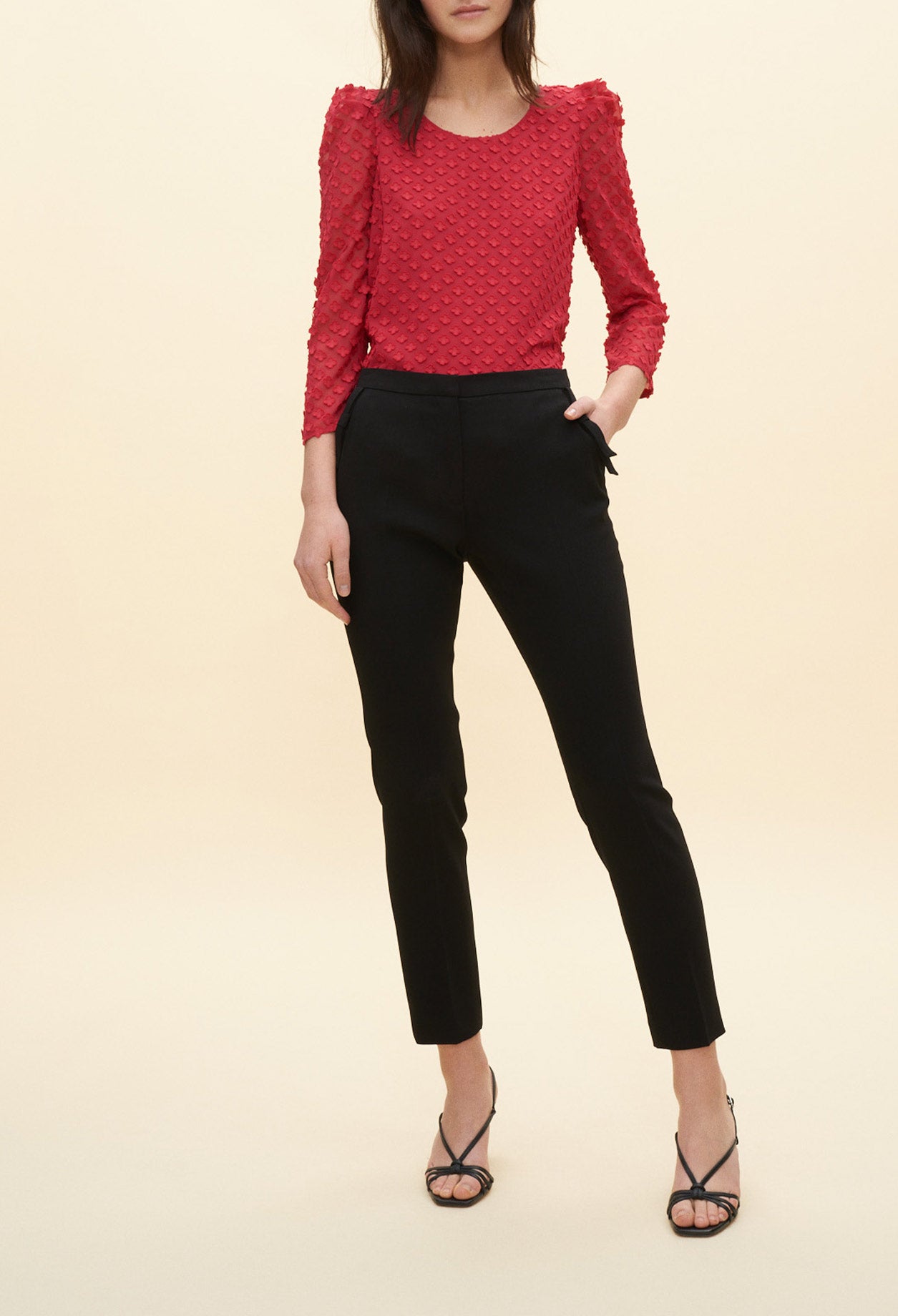 Pantalon à détails nœud Faume - seconde main