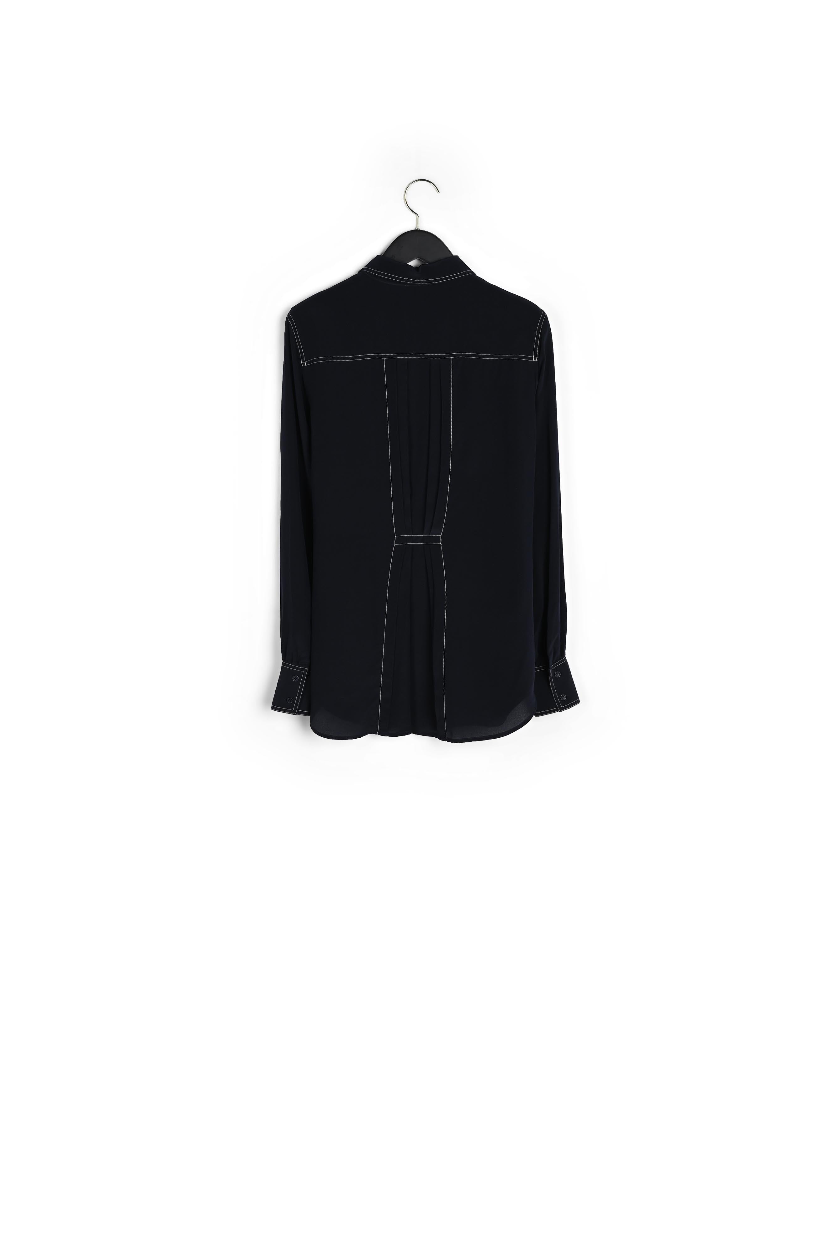 Chemise en soie détail surpiqure Faume - seconde main