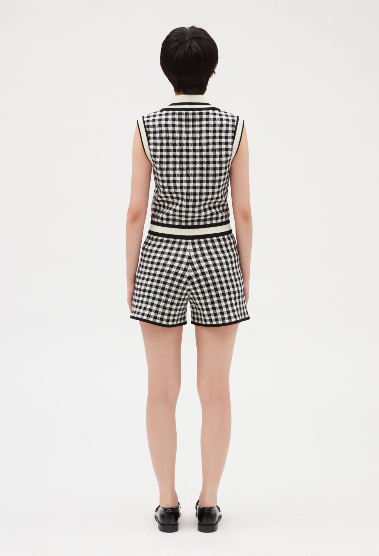 Combishort vichy col claudine Faume - seconde main