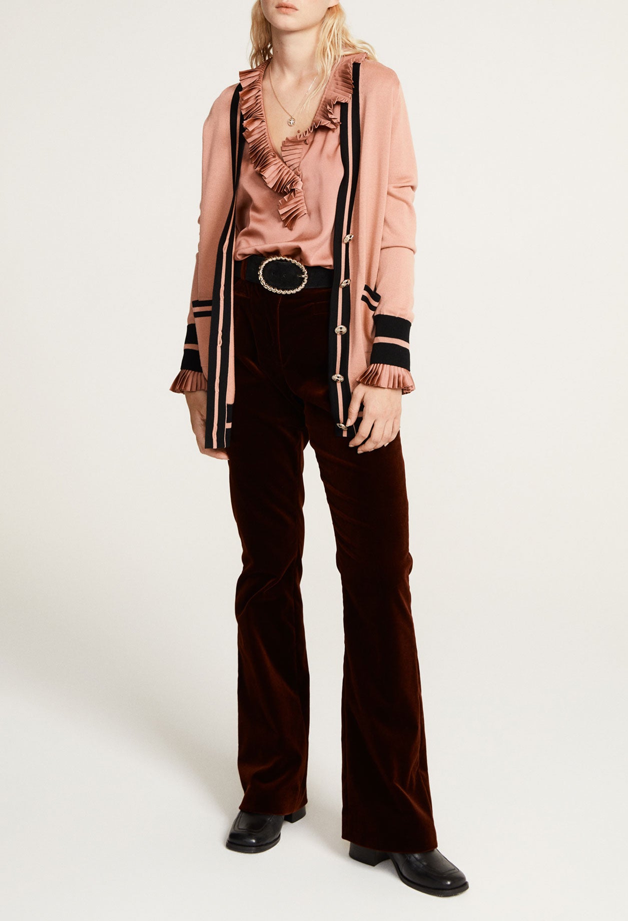 Cardigan bicolore Faume - seconde main