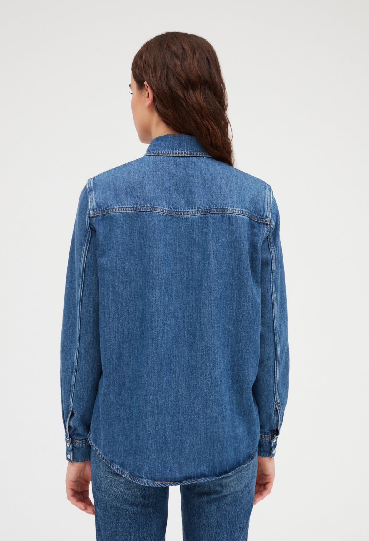Chemise jean mid blue Faume - seconde main