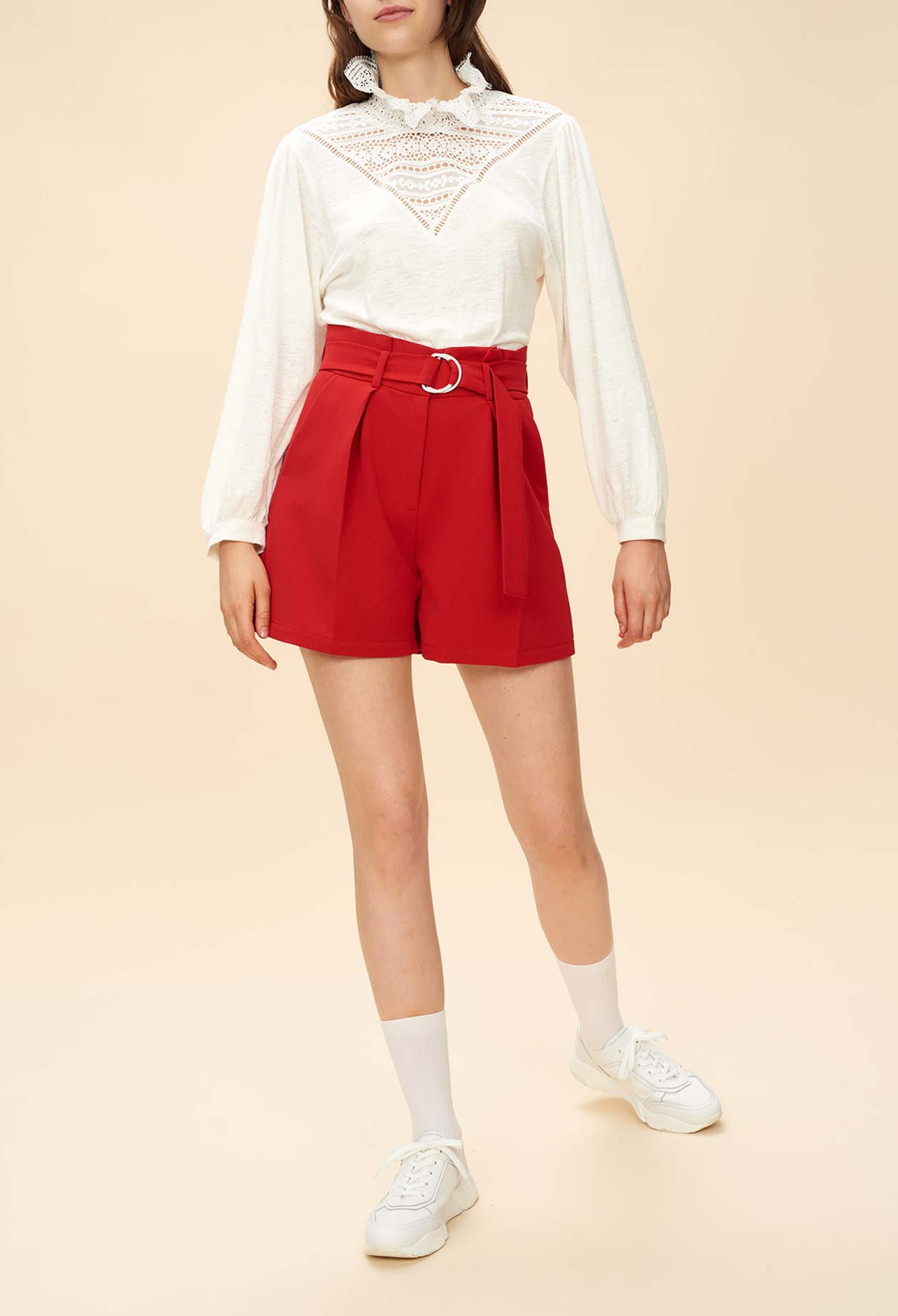 Short ceinture boucl doré Faume - seconde main