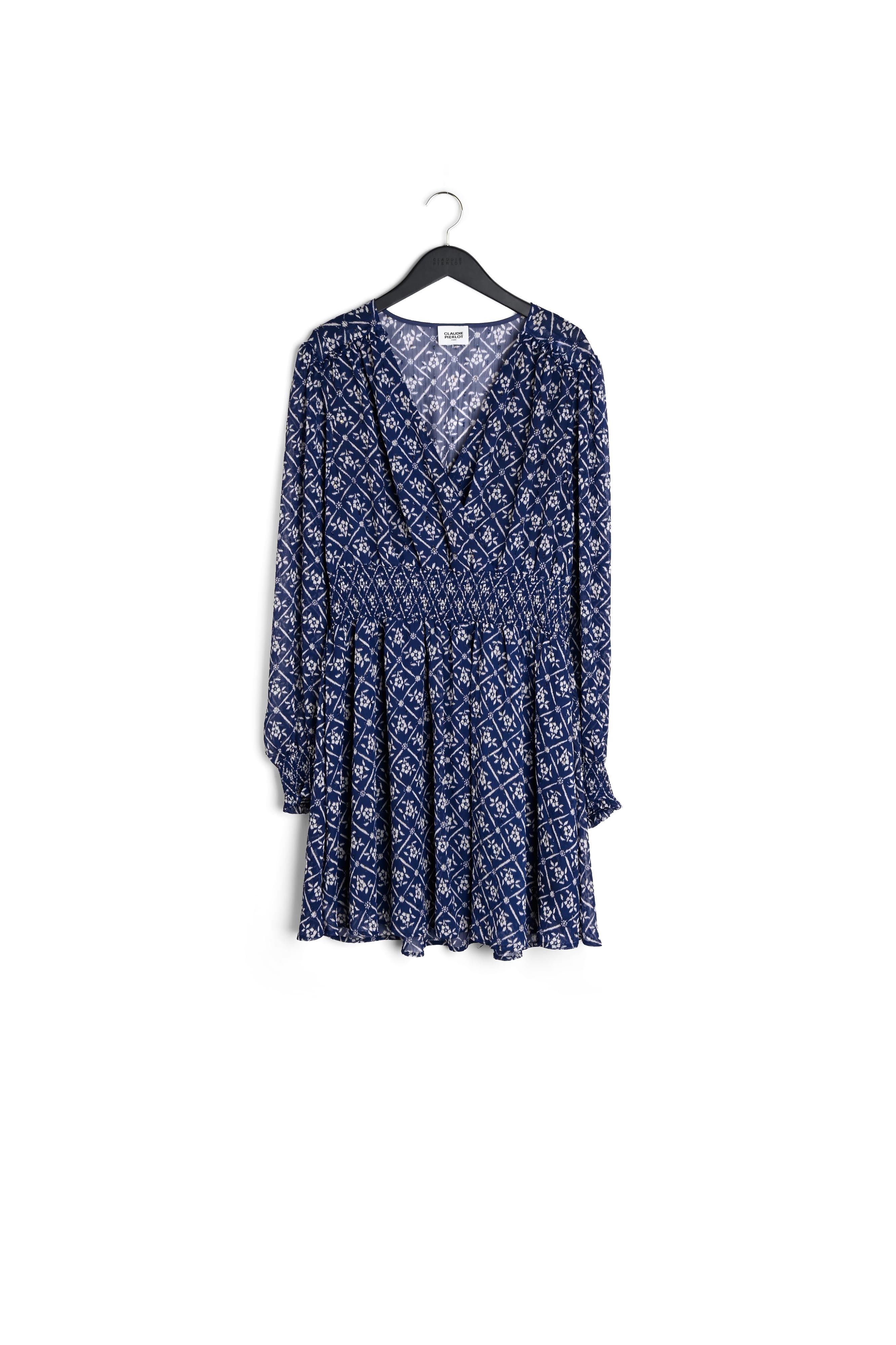 Robe courte à motif floral Faume - seconde main