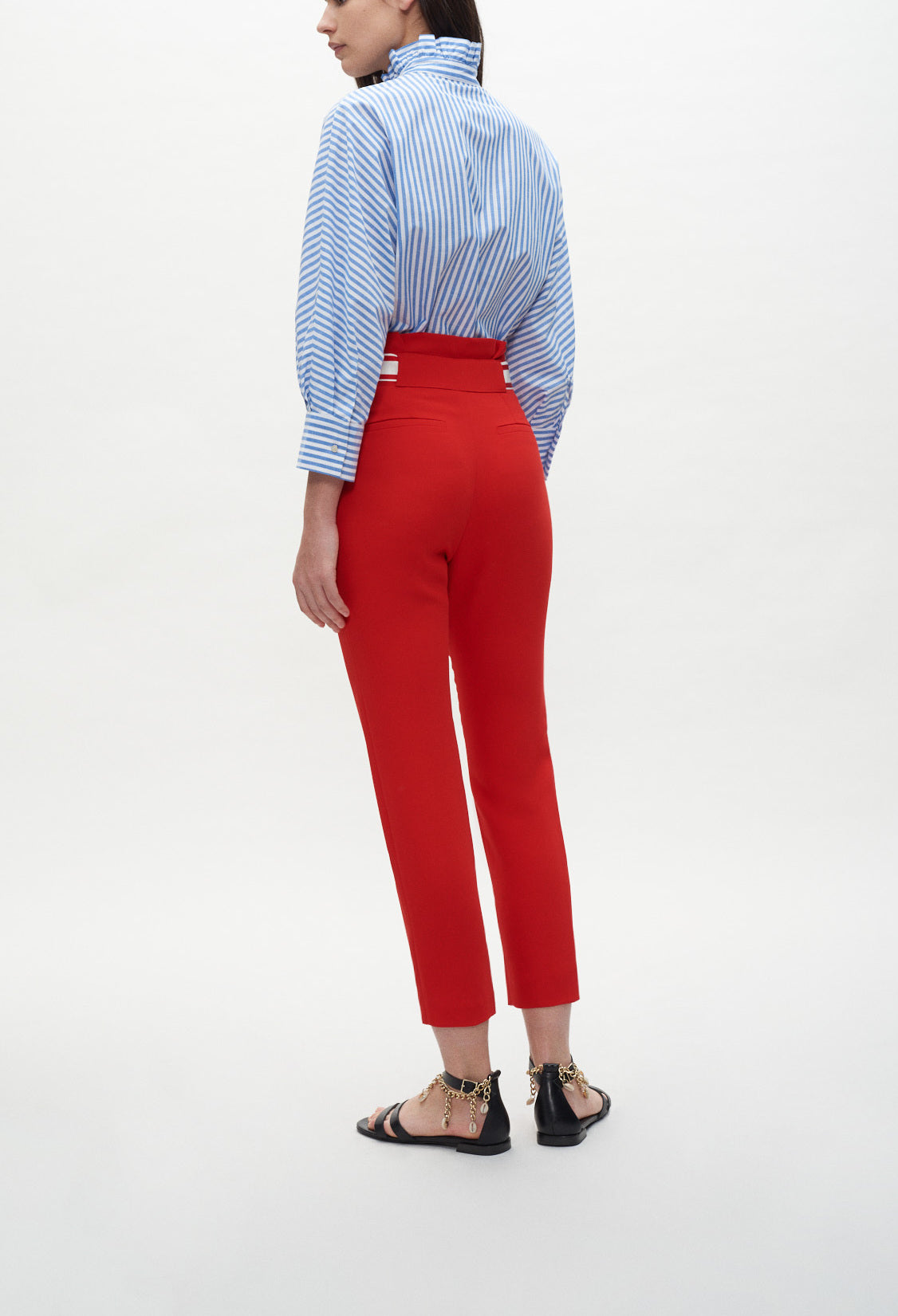 Pantalon de tailleur ceinturé Faume - seconde main