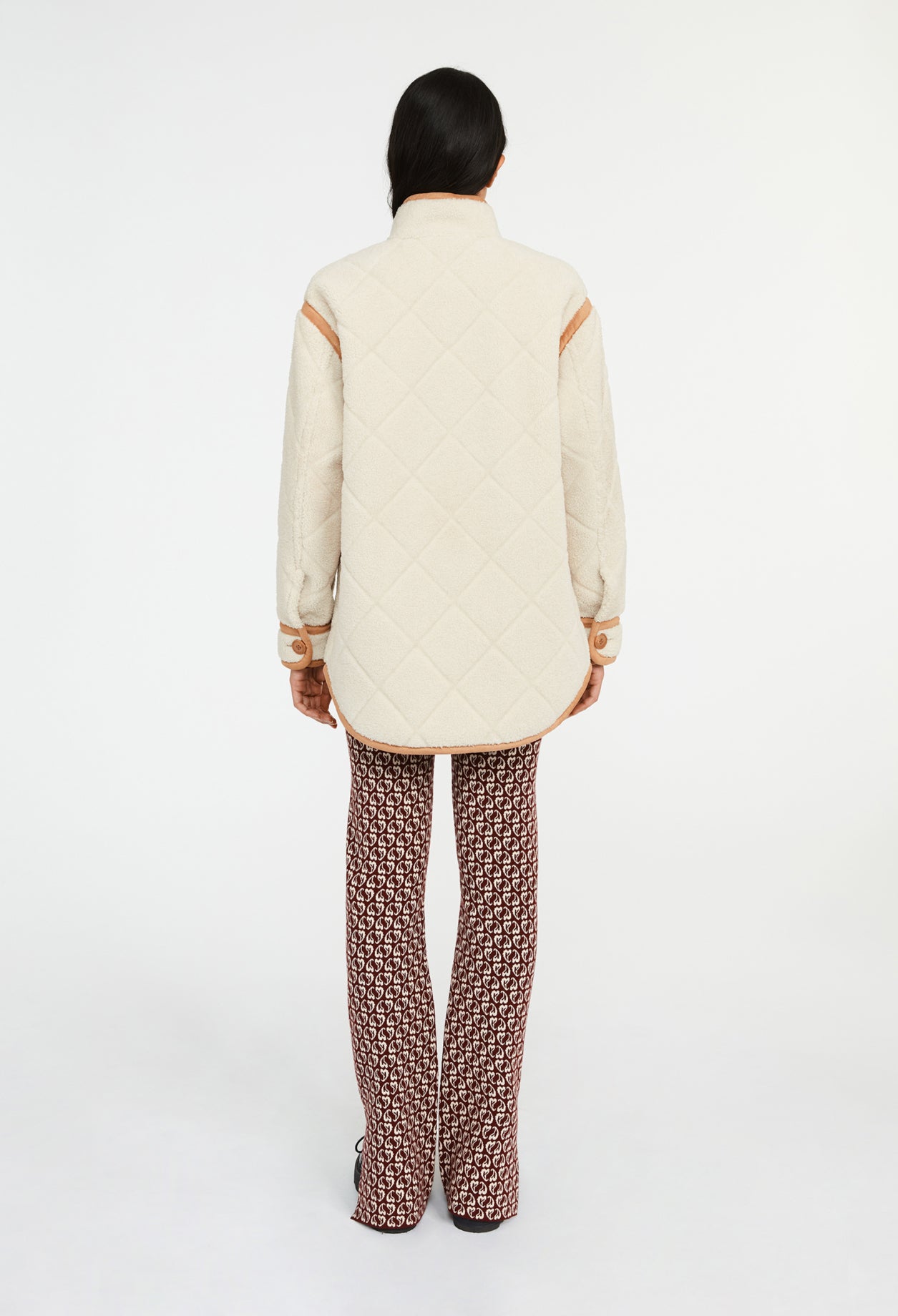 Manteau effet peau lainée Faume - seconde main