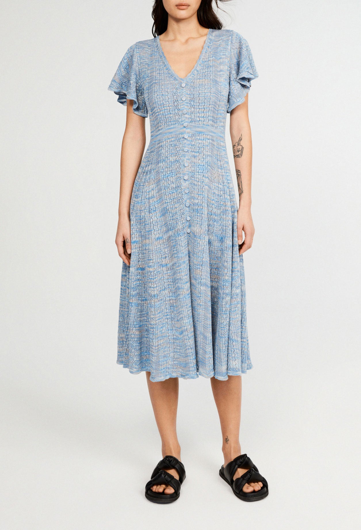 Robe mi-longue boutonnée Faume - seconde main