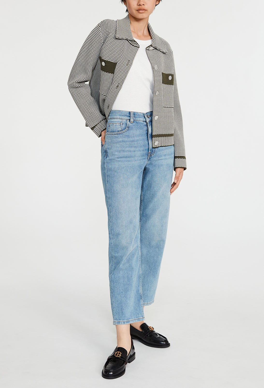 Cardigan maille à motifs graphiques Faume - seconde main