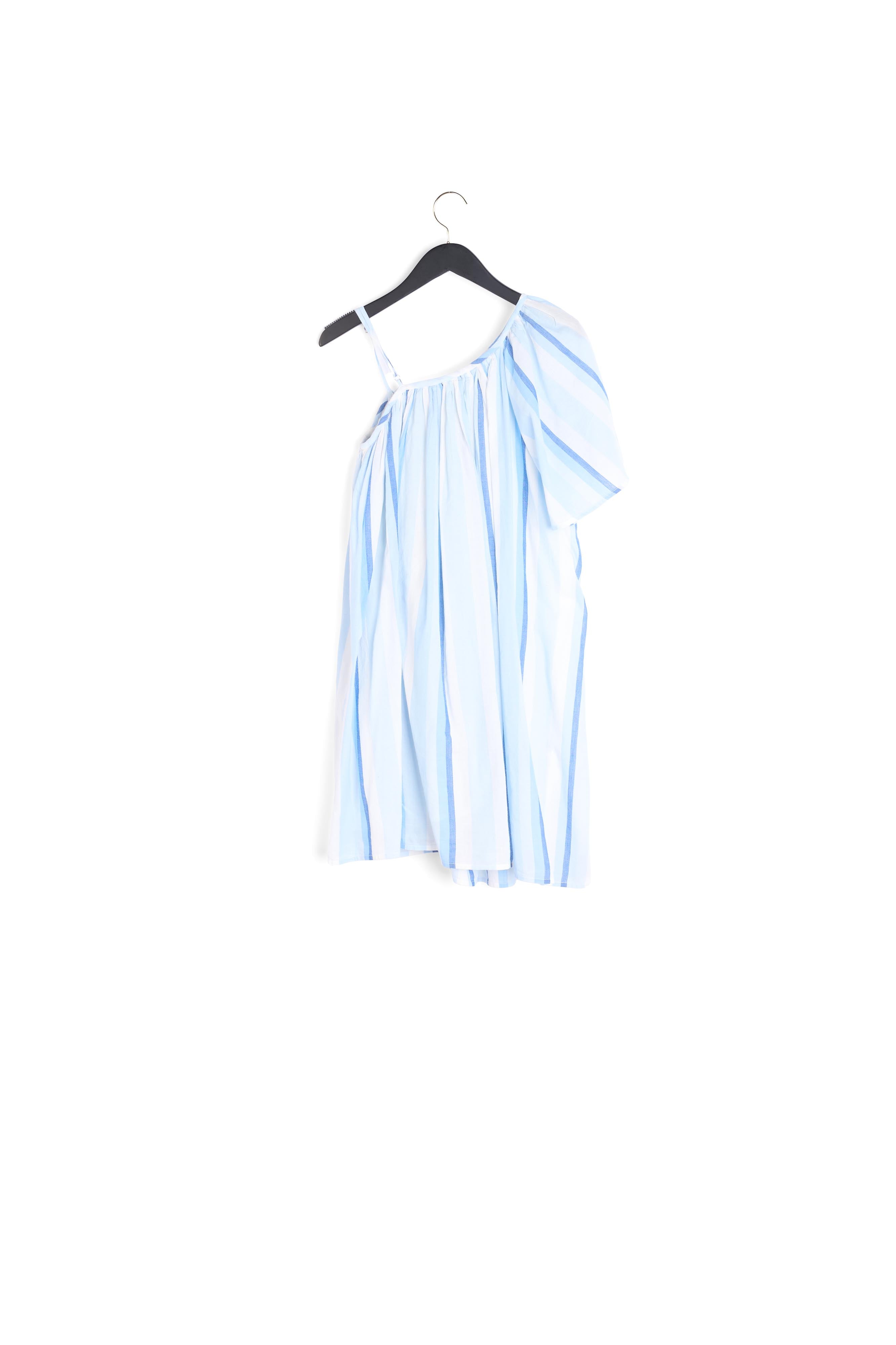 Robe courte asymétrique bleue Faume - seconde main