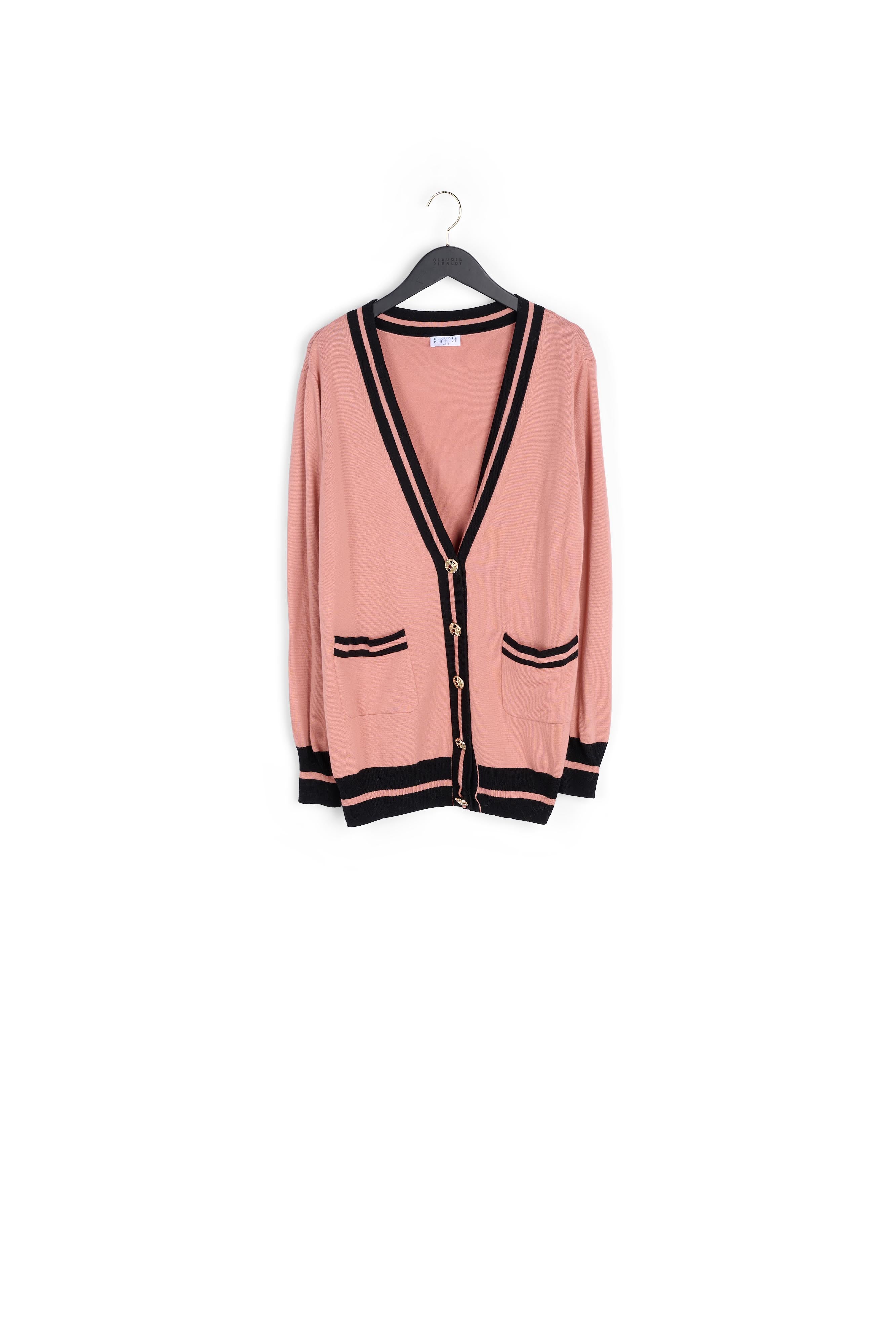 Cardigan bicolore Faume - seconde main