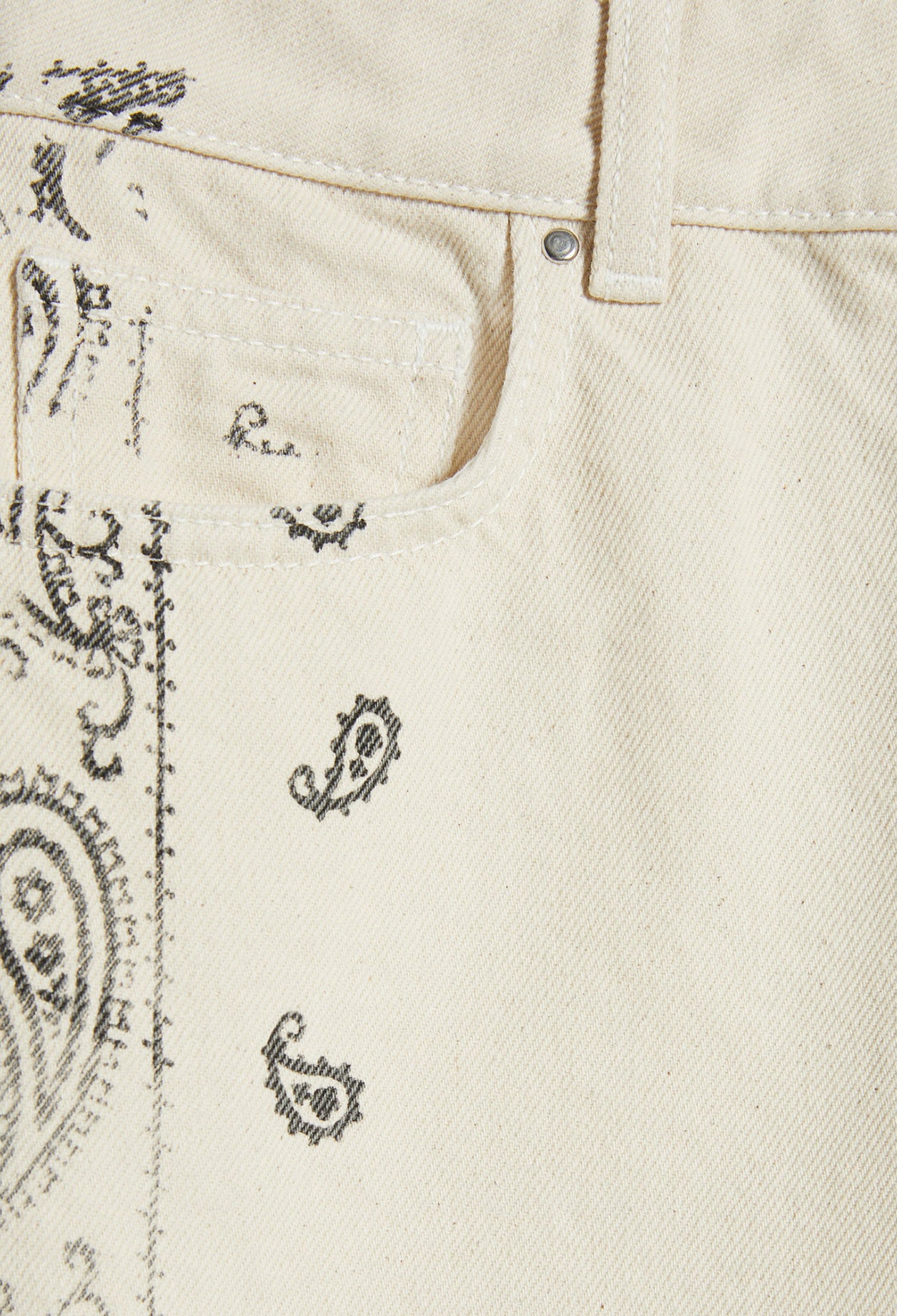 Jean droit imprimé économe en eau Faume - seconde main