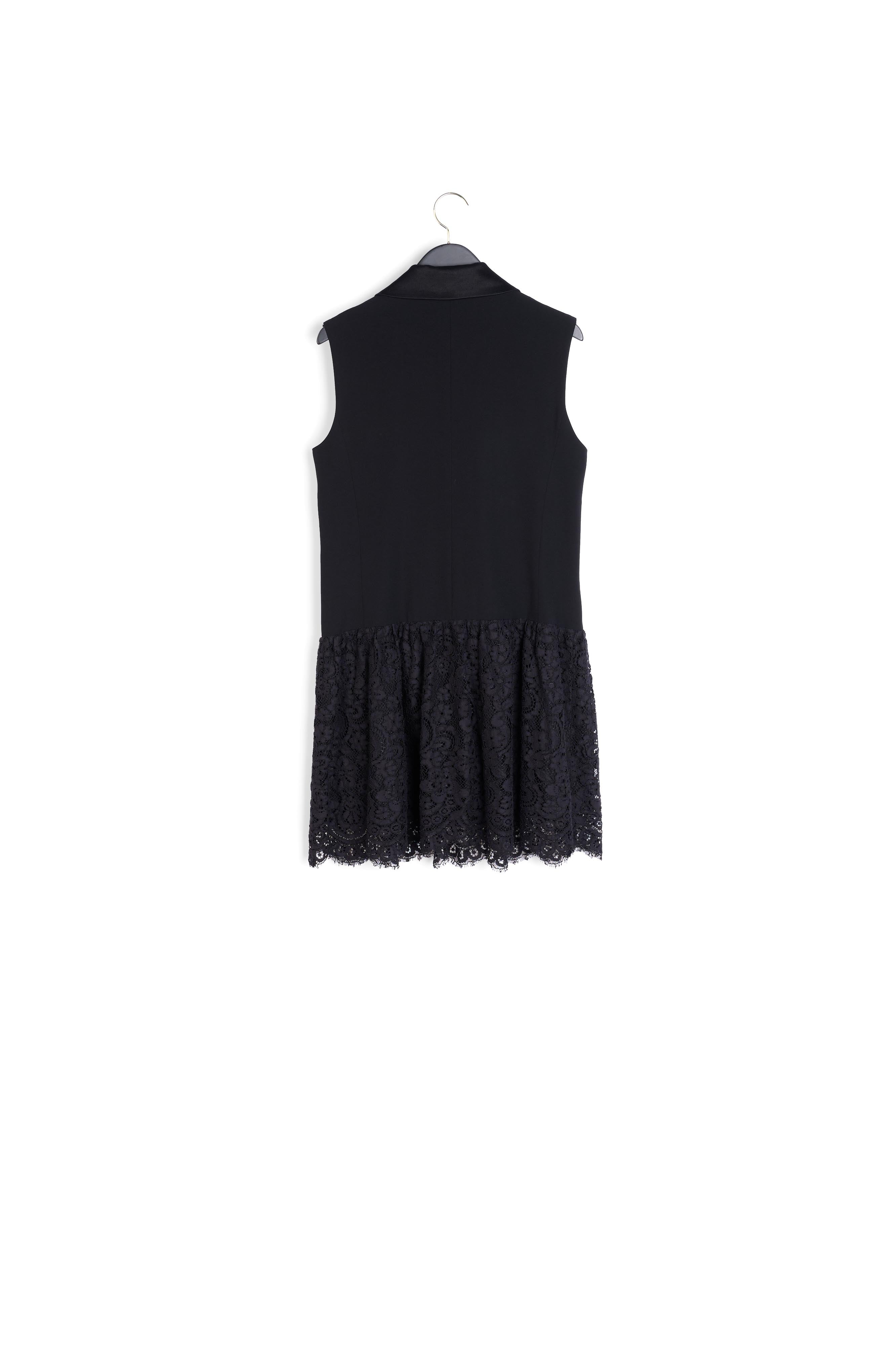 Robe sans manche à jupe dentelle Faume - seconde main