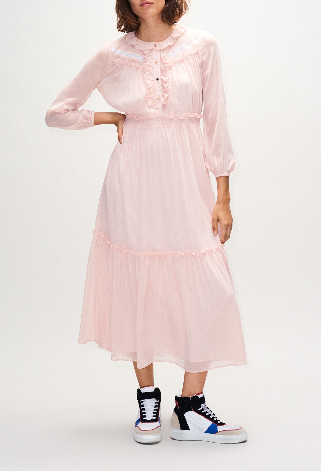 Robe longue à volants Faume - seconde main