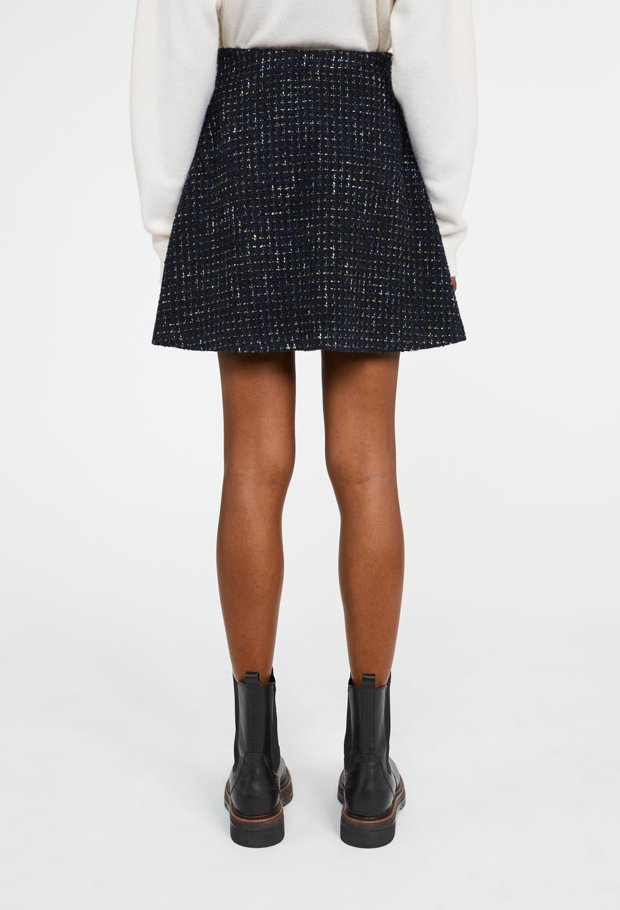 Jupe trapéze tweed Faume - seconde main