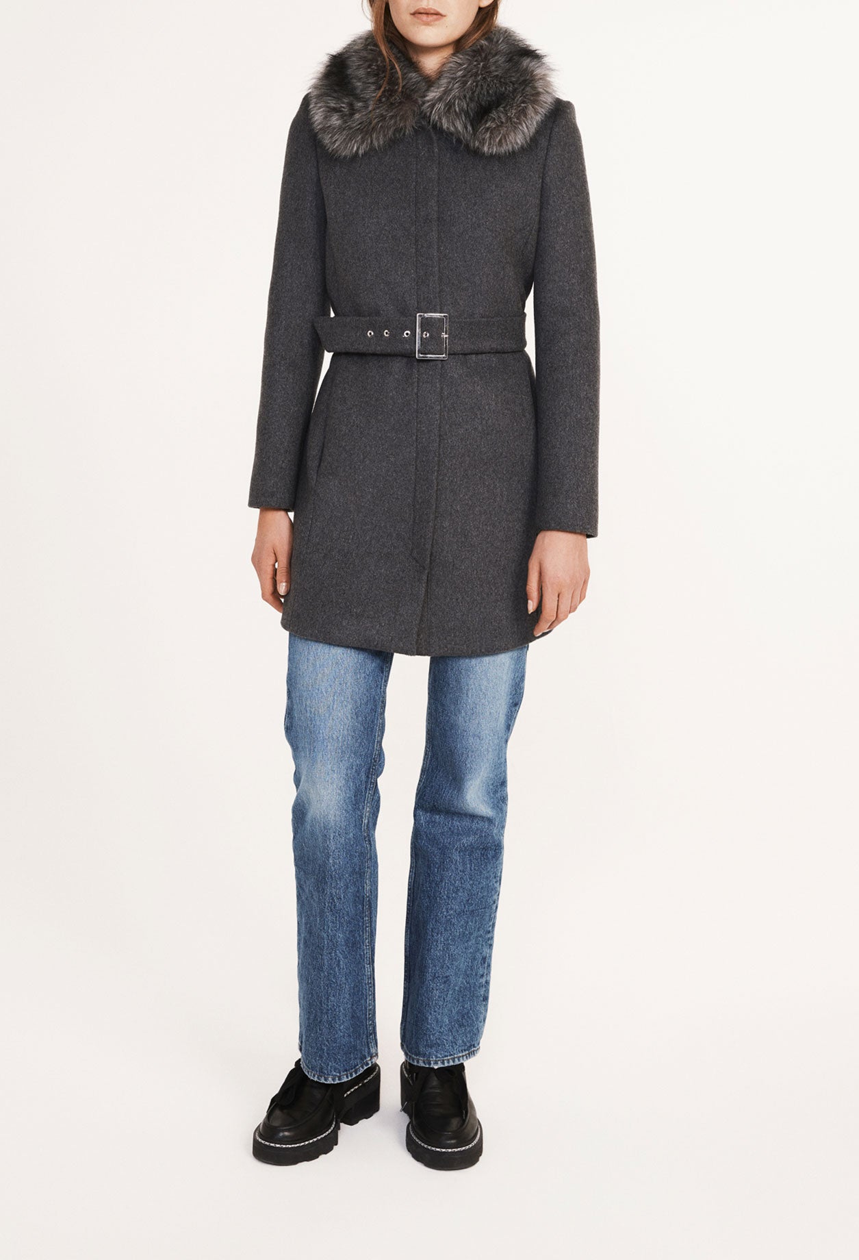 Manteau en laine et cachemire Faume - seconde main