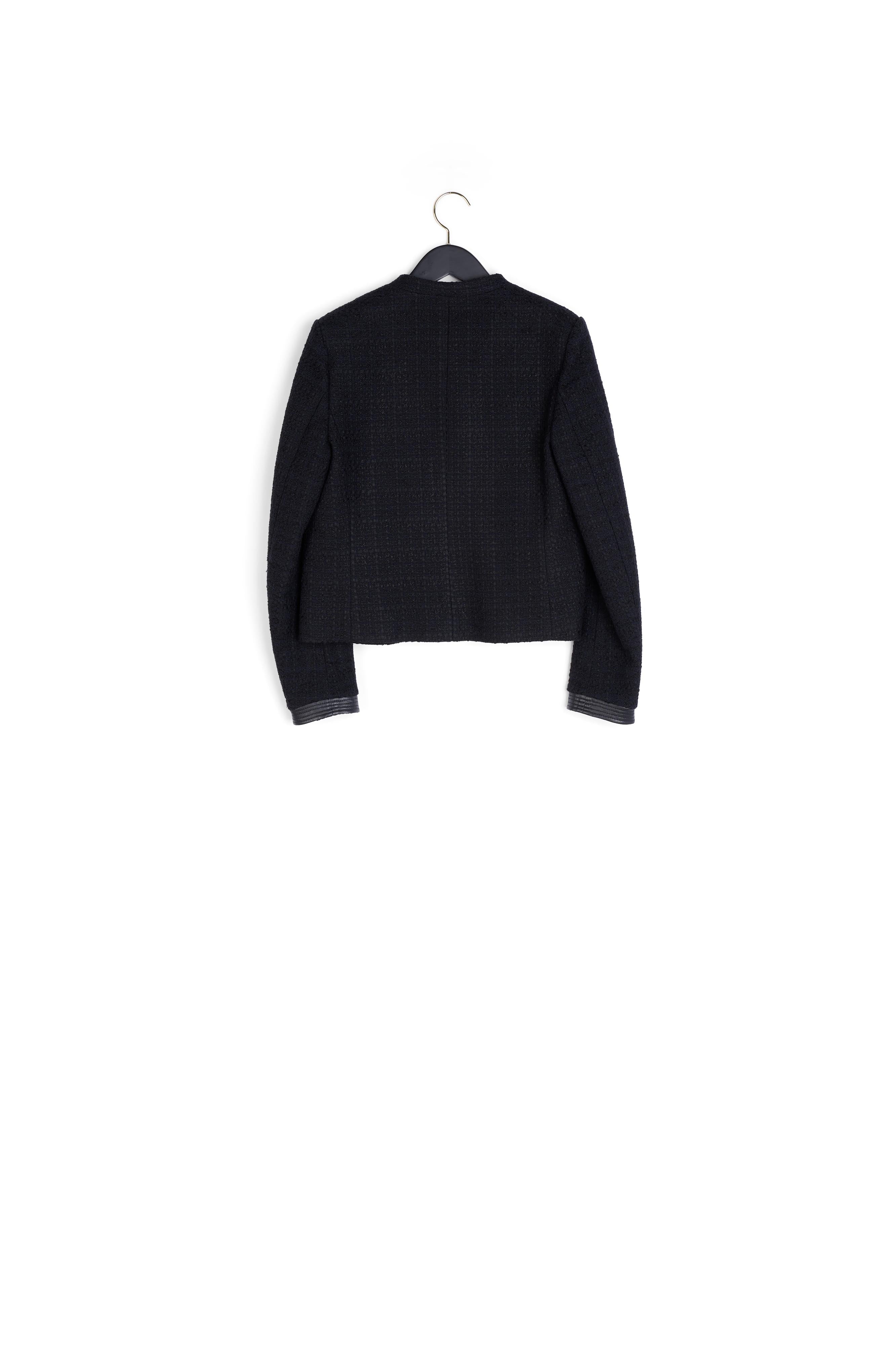 Veste courte zippée en tweed Faume - seconde main