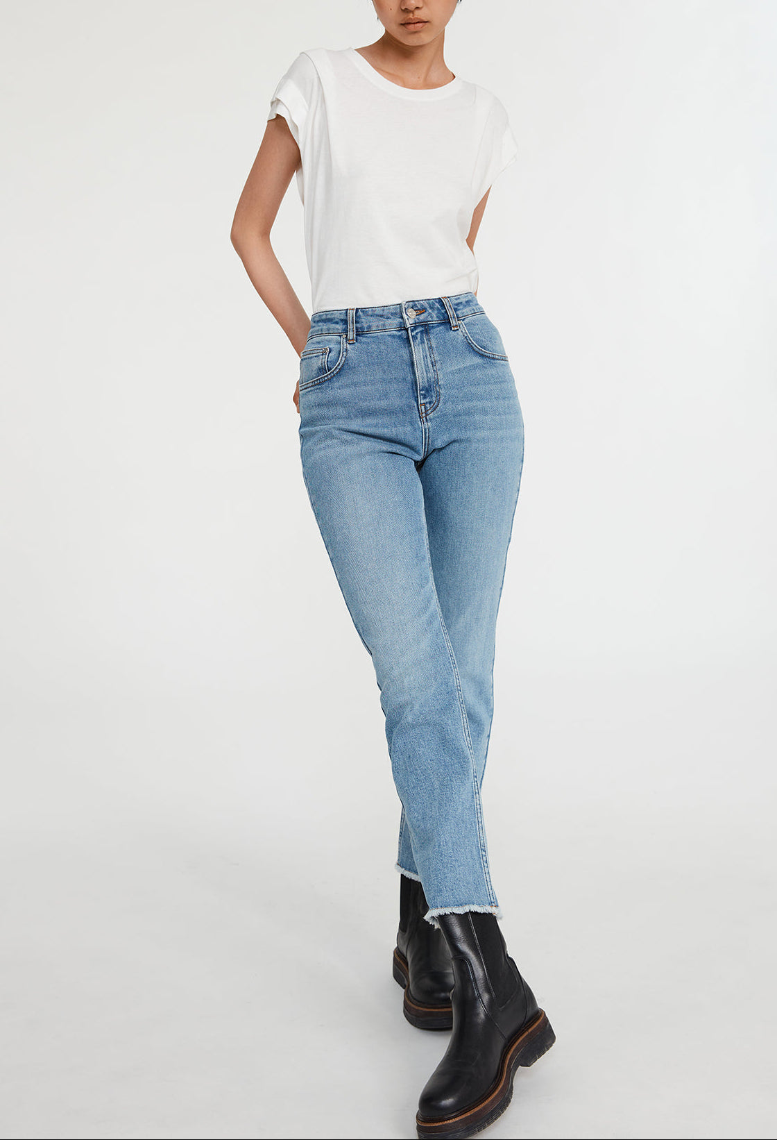 Jean denim coupe droite Faume - seconde main