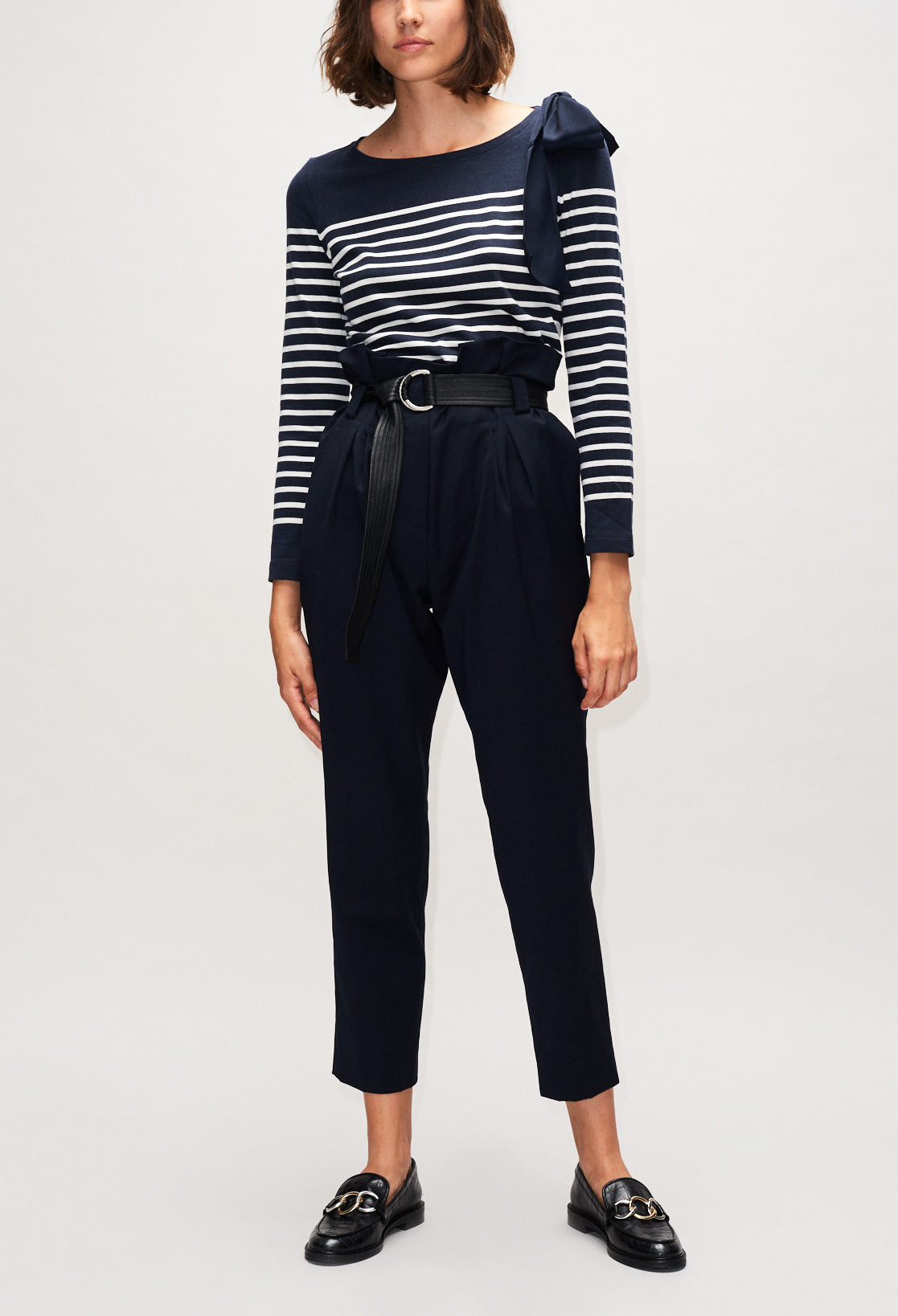 Pantalon taille haute ceinturé Faume - seconde main