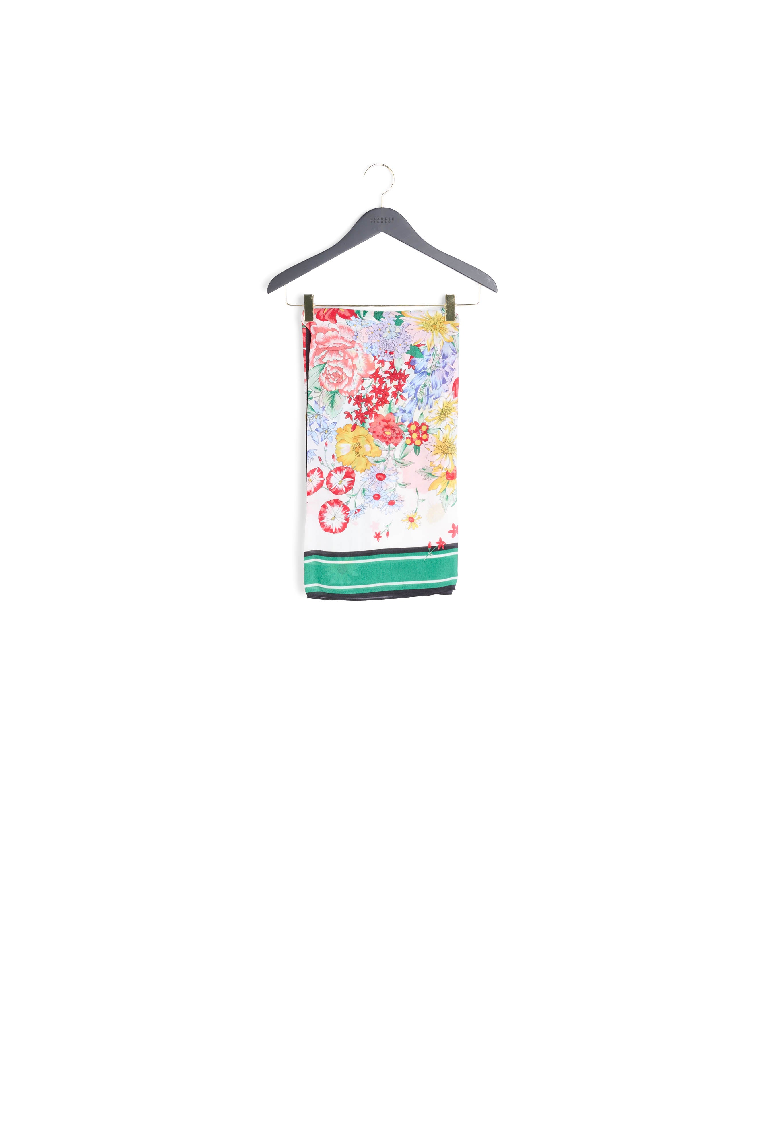 Foulard en soie fleuri Faume - seconde main