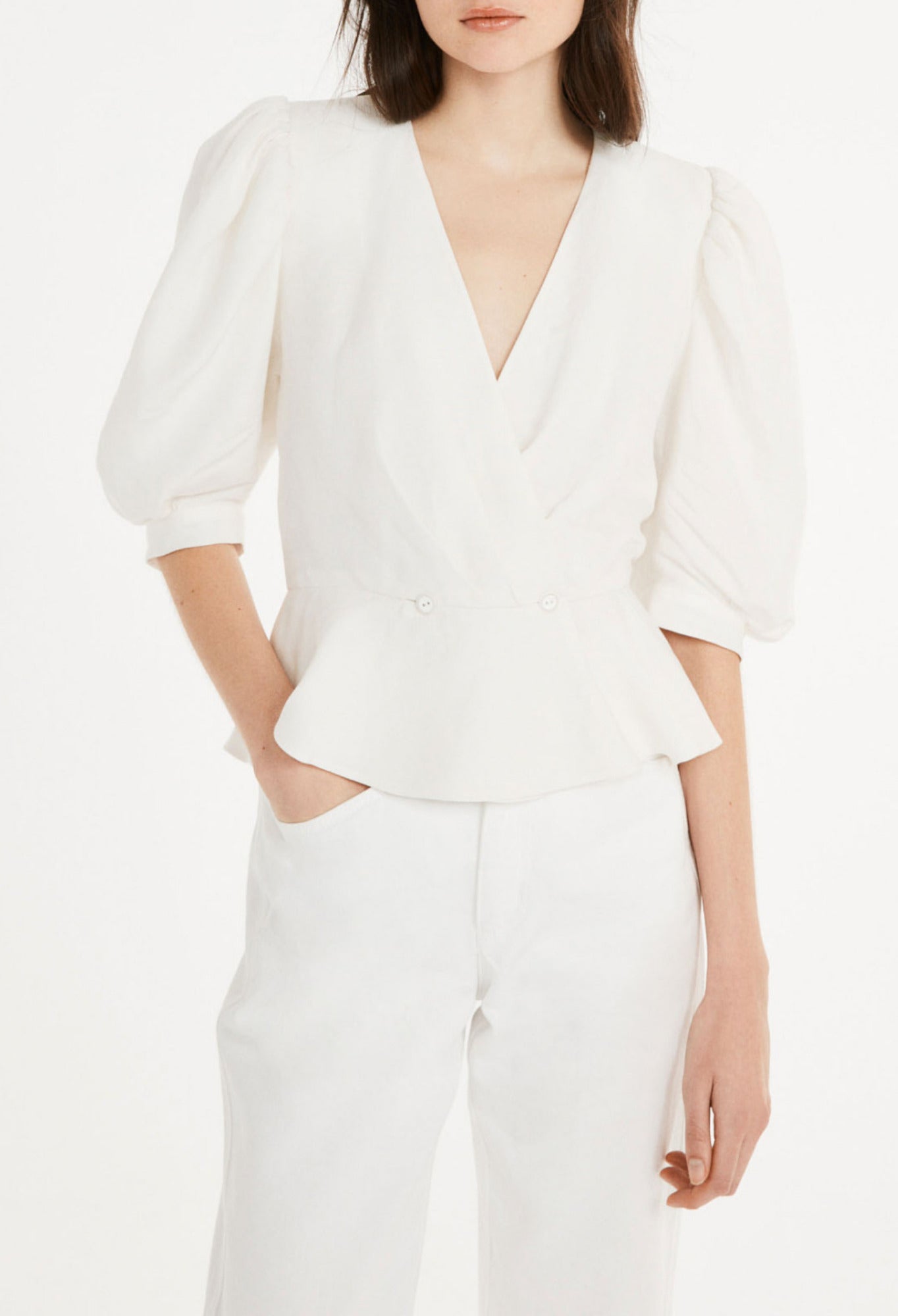 Blouse blanche Faume - seconde main