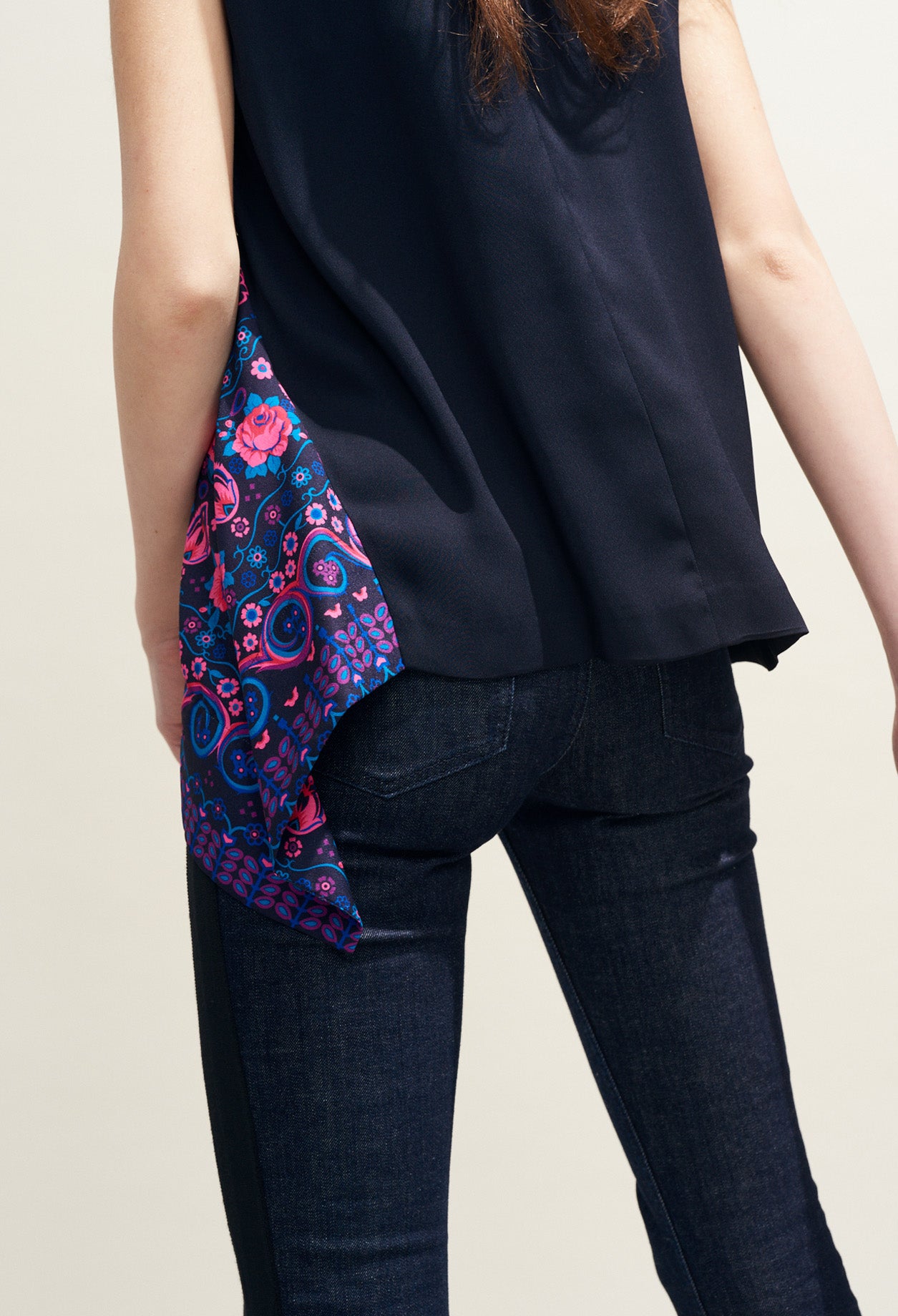 Top asymétrique bi-matière Faume - seconde main