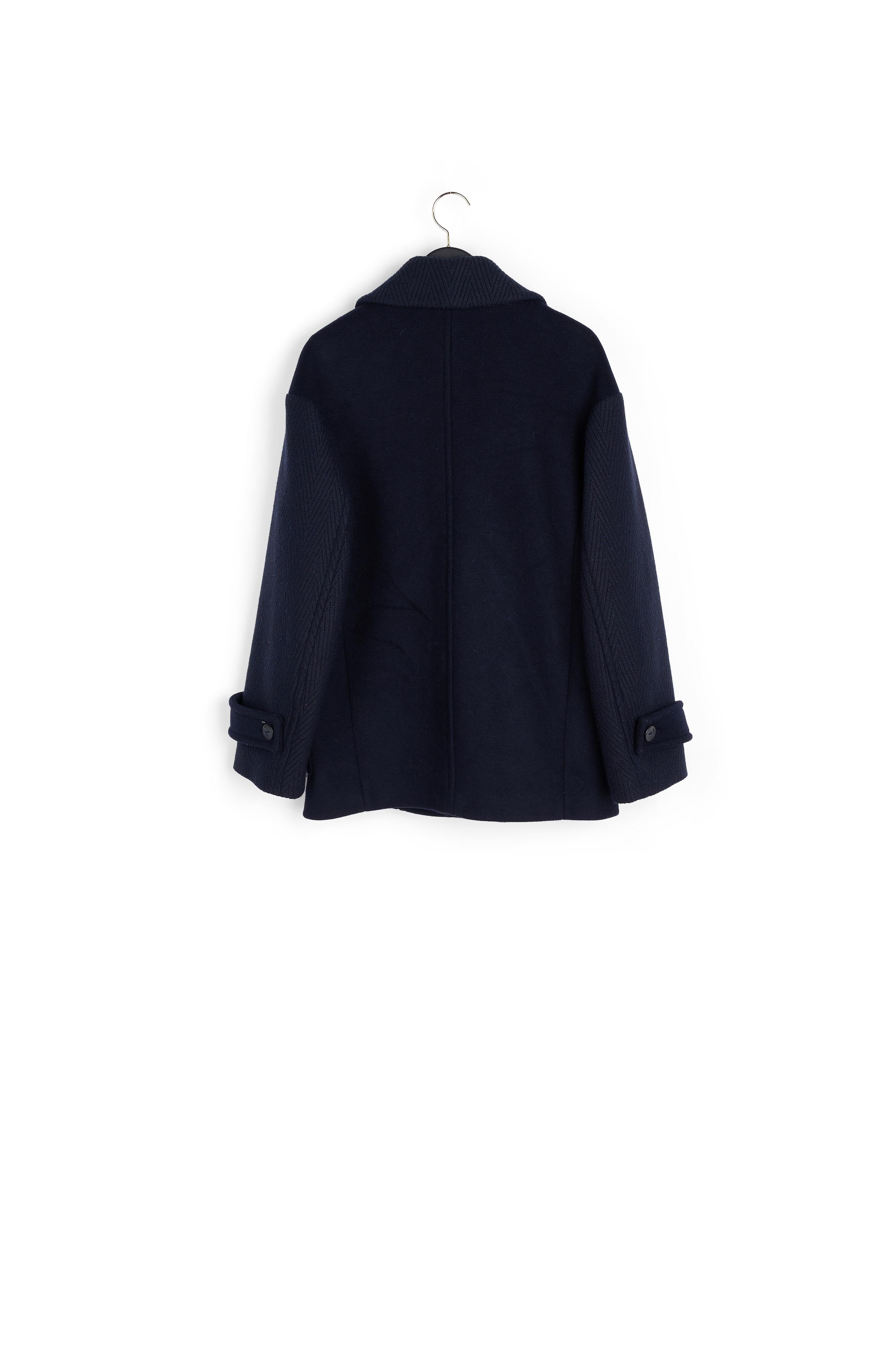 Mantau bi-matièr n lain rcyclé Faume - seconde main