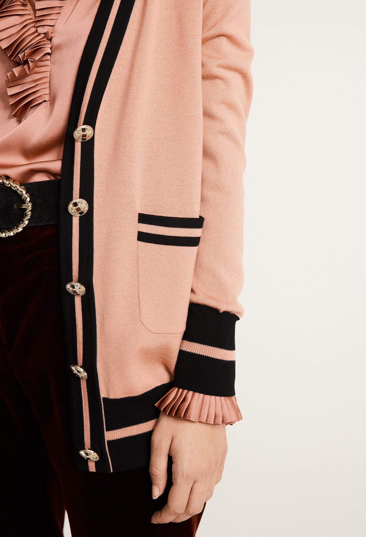 Cardigan bicolore Faume - seconde main