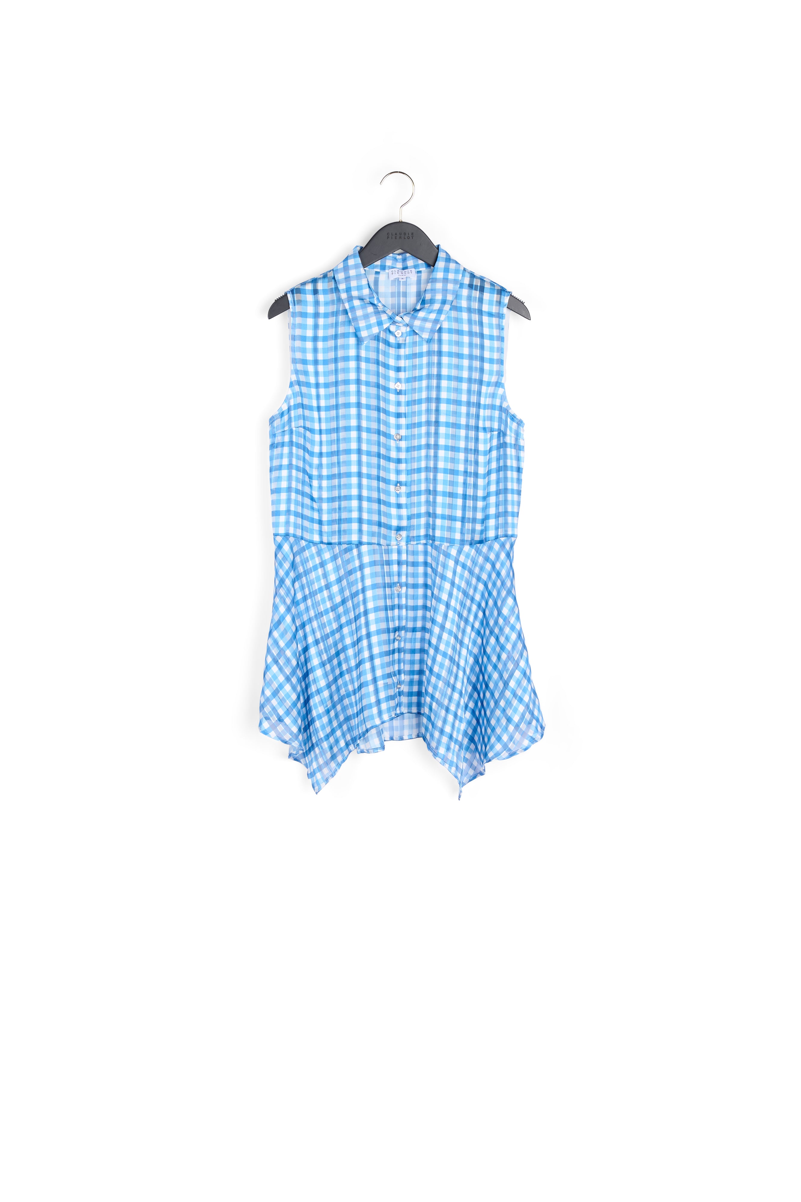 Chemisier imprimé vichy Faume - seconde main