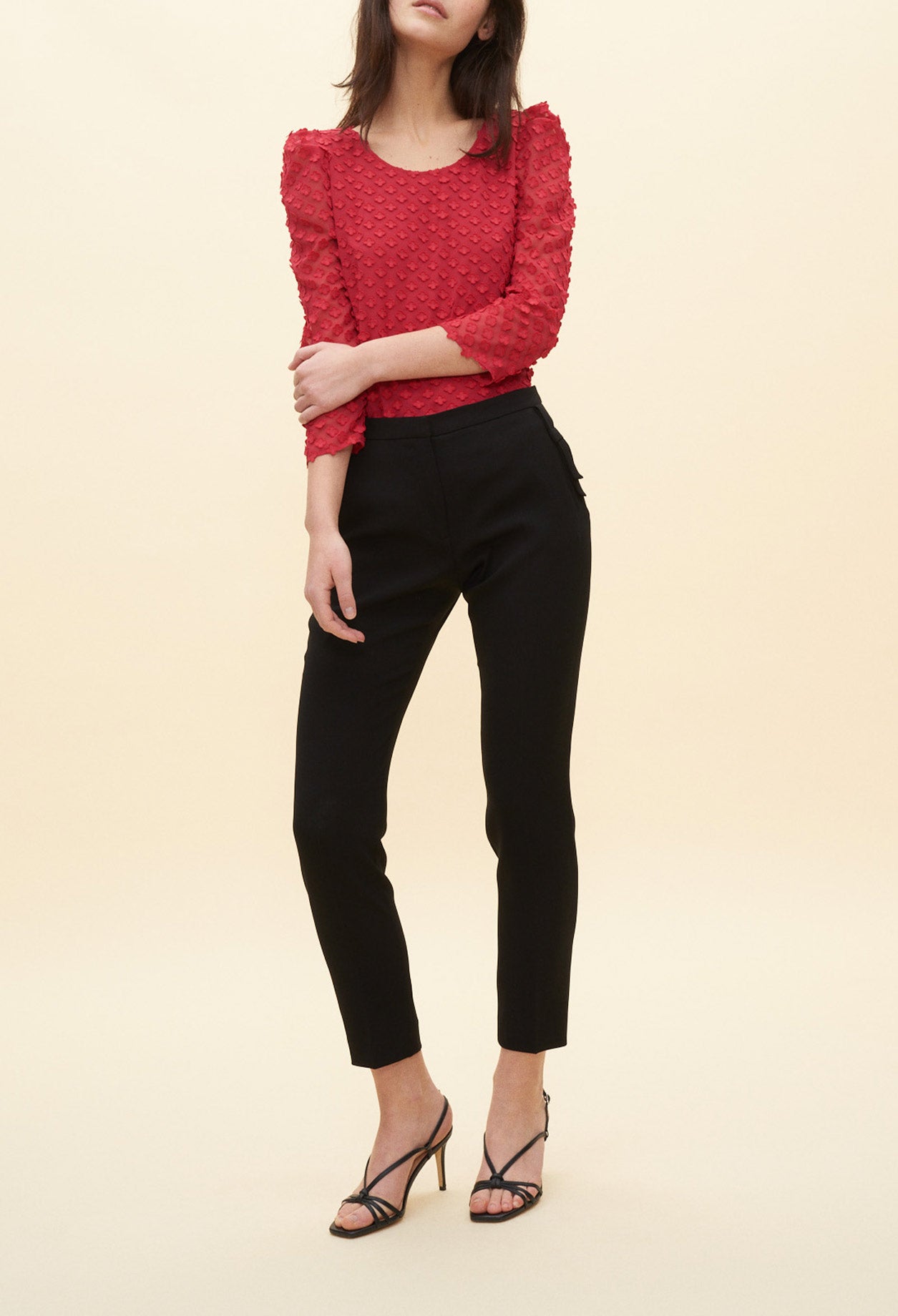 Pantalon à détails nœud Faume - seconde main