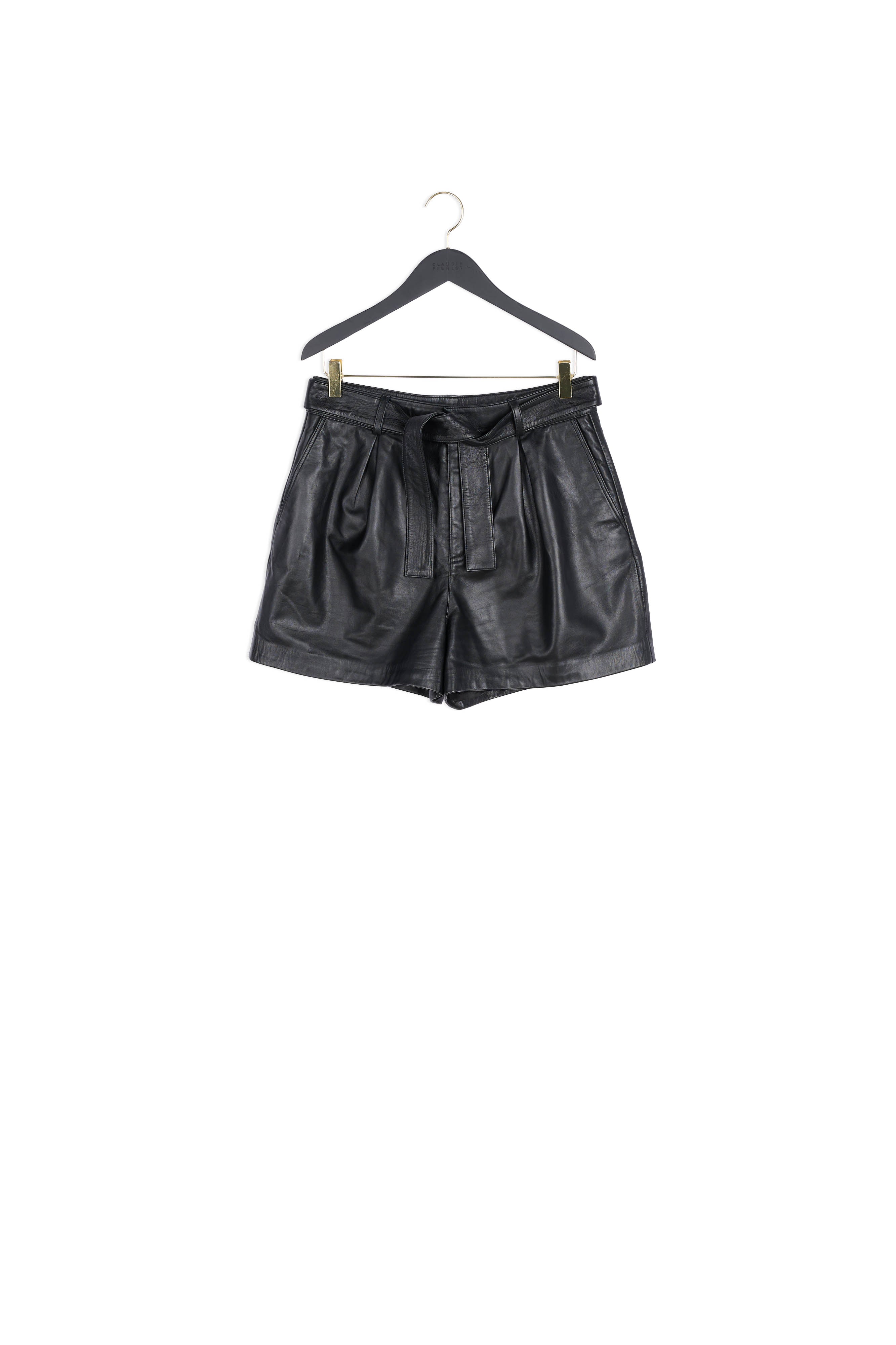 Short cuir noir Faume - seconde main